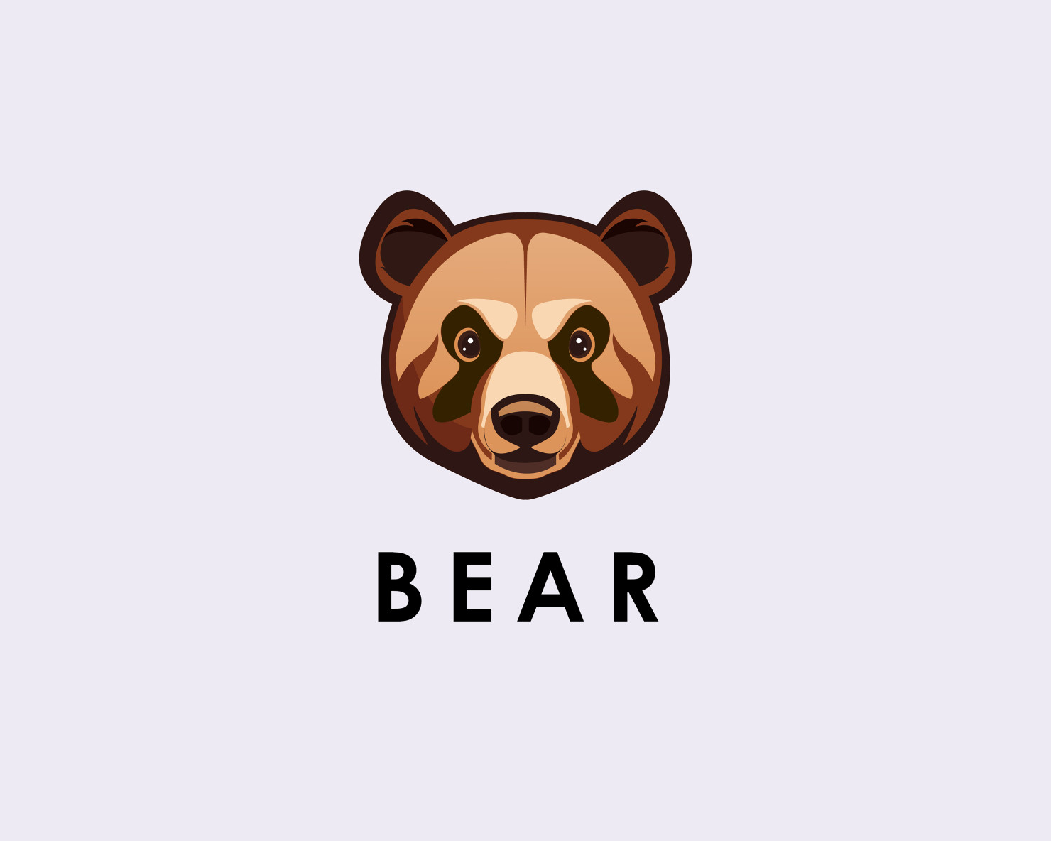 Bear face logo for brand #21