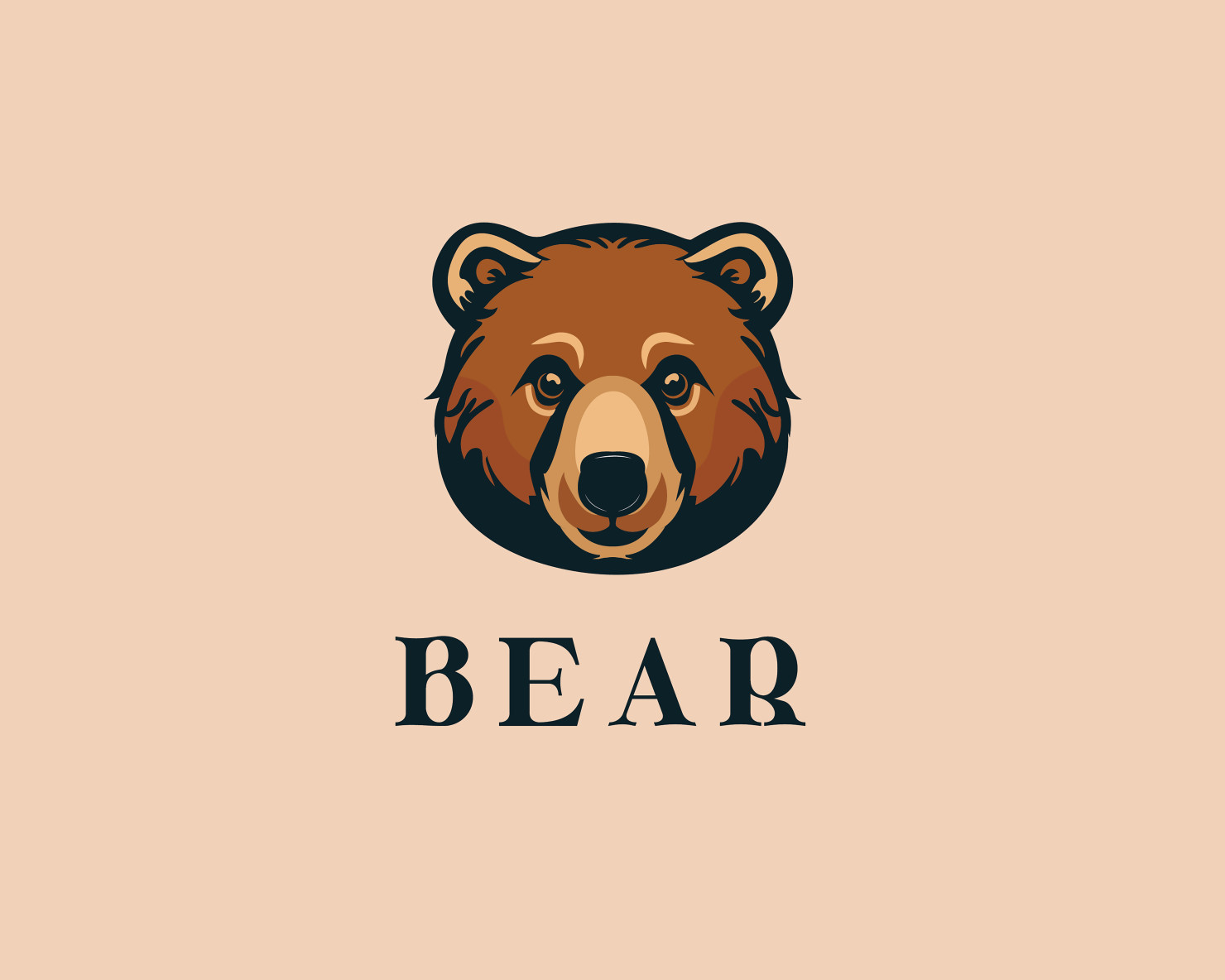 Bear face logo for brand #22