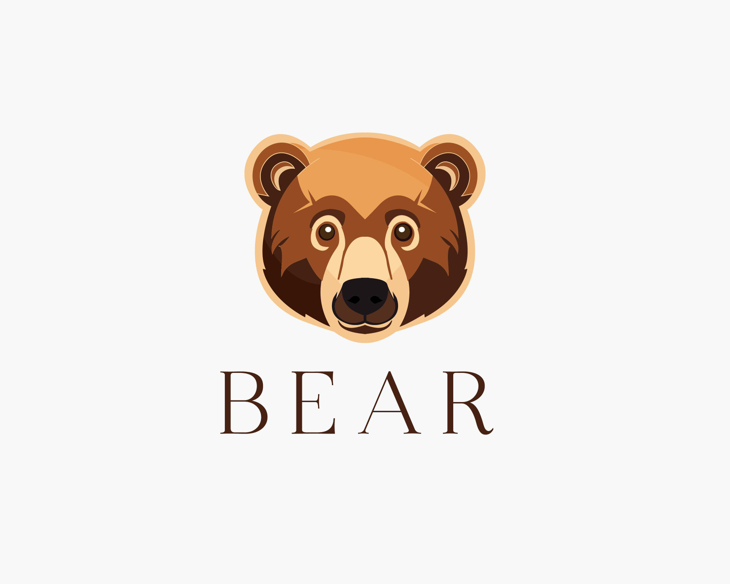 Bear face logo for brand #23