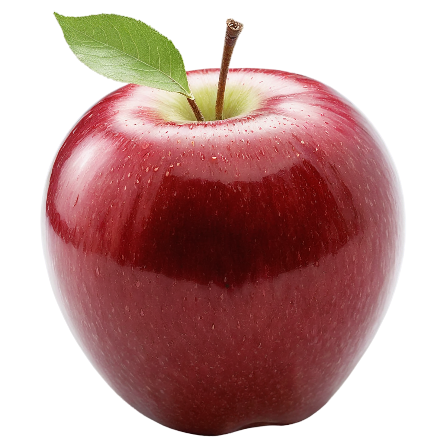 Red apple fruit isolated on transparent background #144