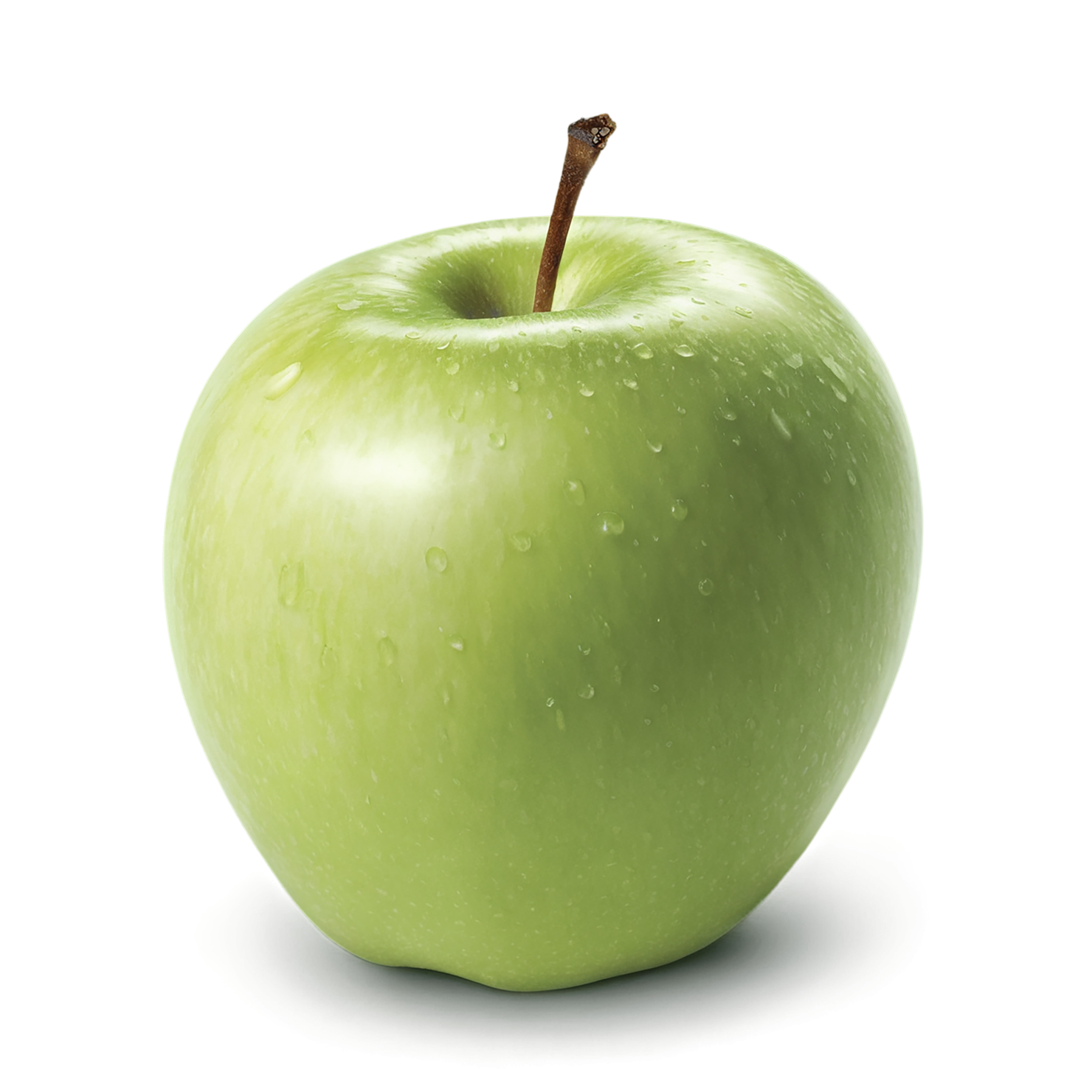 Green apple fruit isolated on transparent background #150