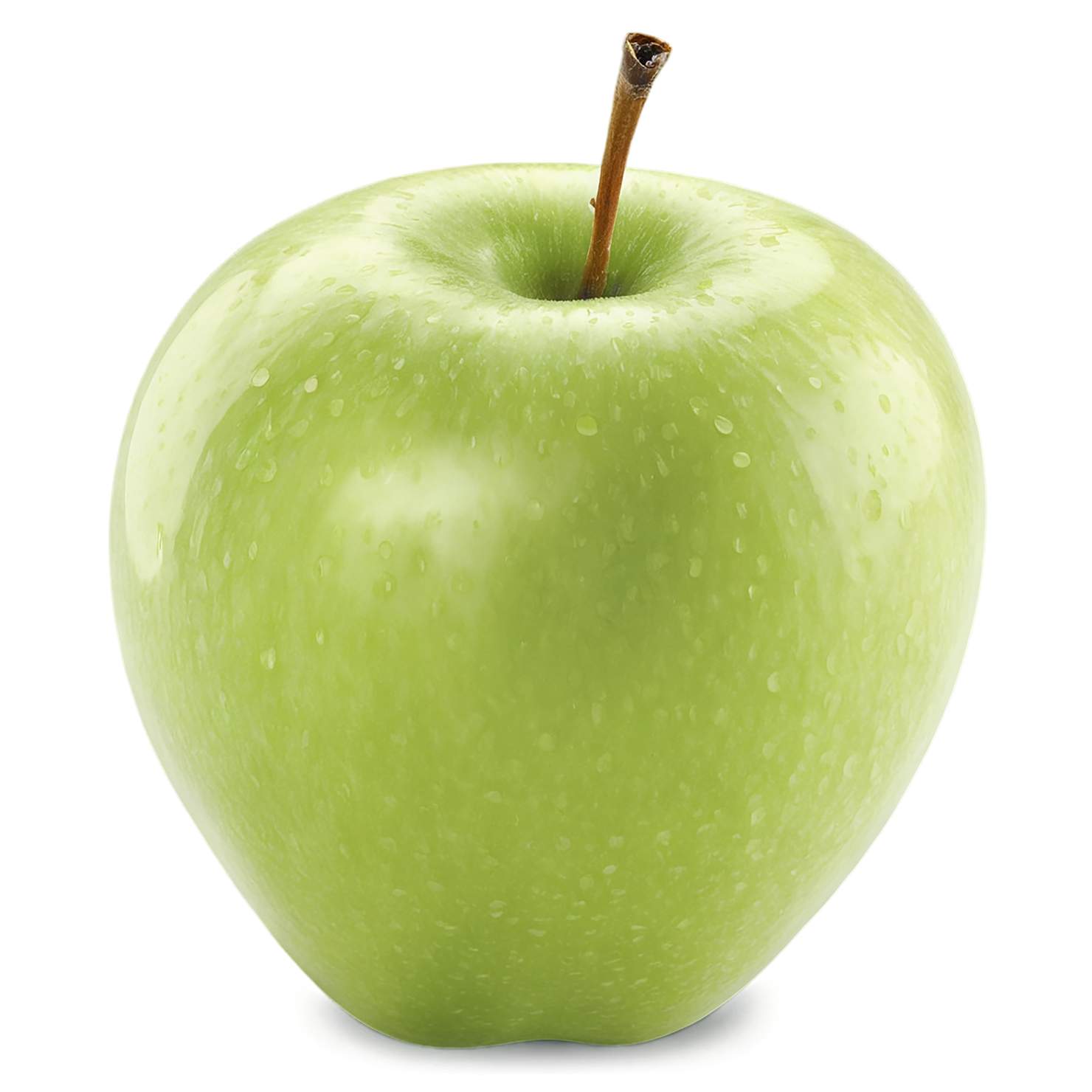 Green apple fruit isolated on transparent background #151