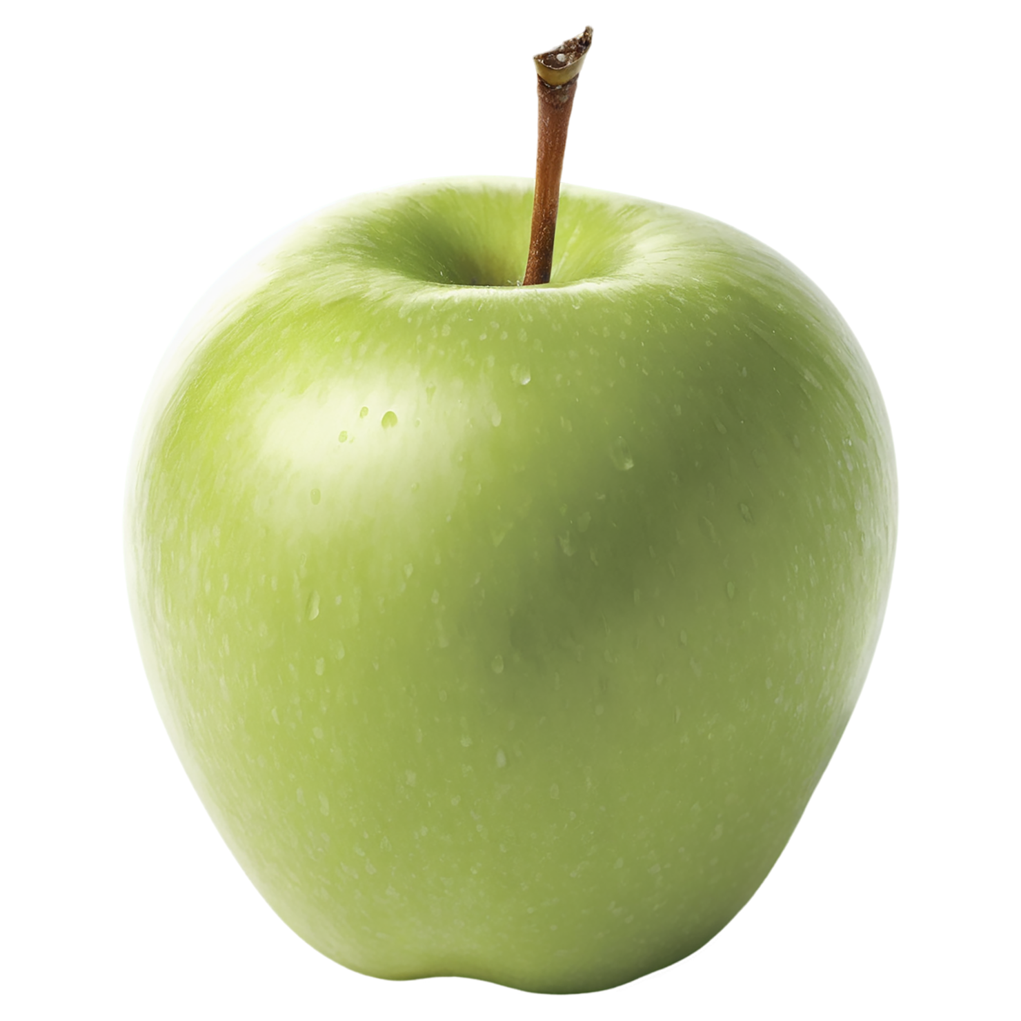Green apple fruit isolated on transparent background #152