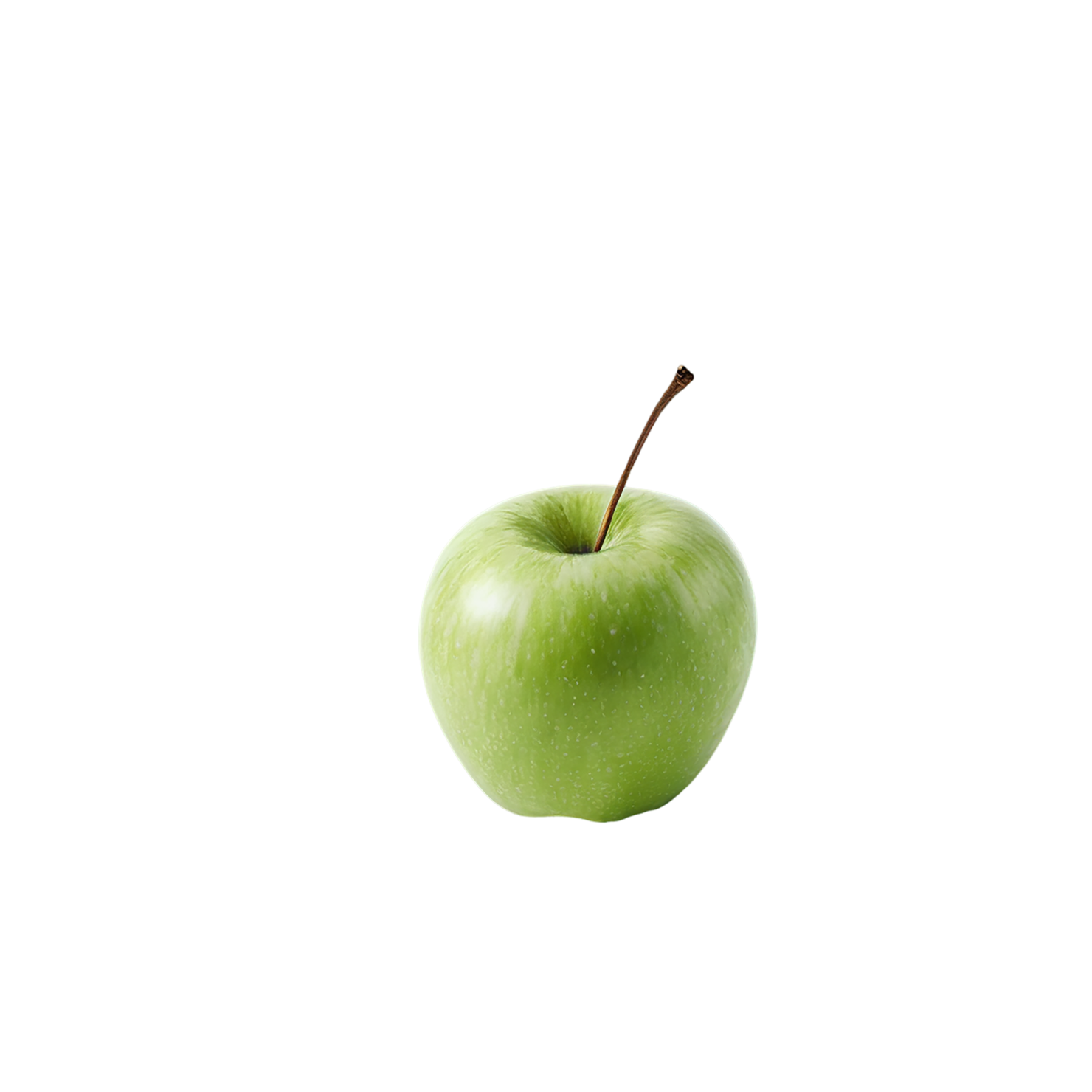 Green apple fruit isolated on transparent background #161