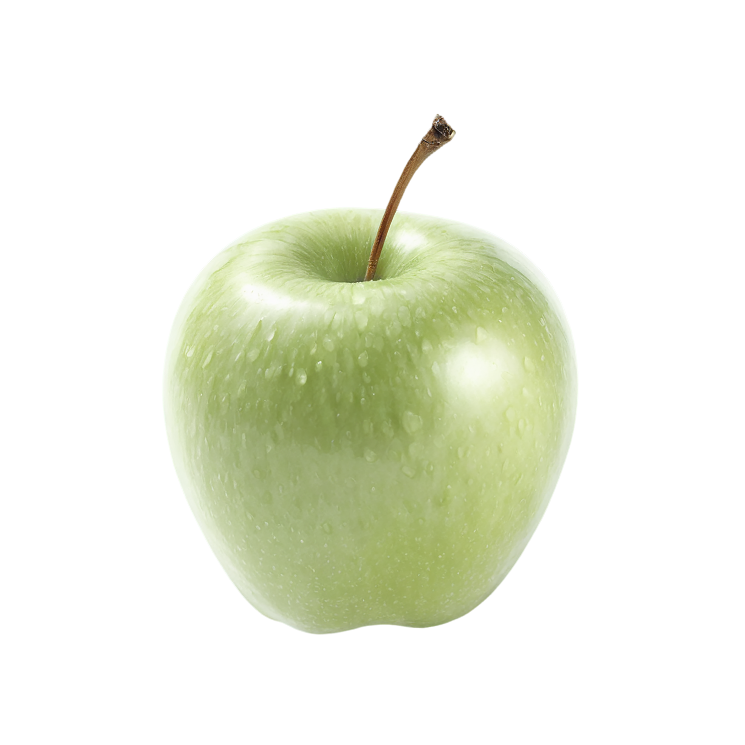 Green apple fruit isolated on transparent background #164