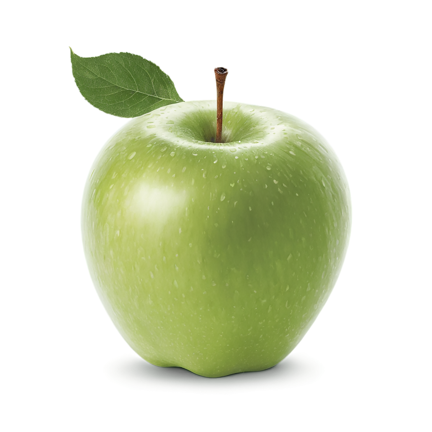 Green apple fruit isolated on transparent background #170