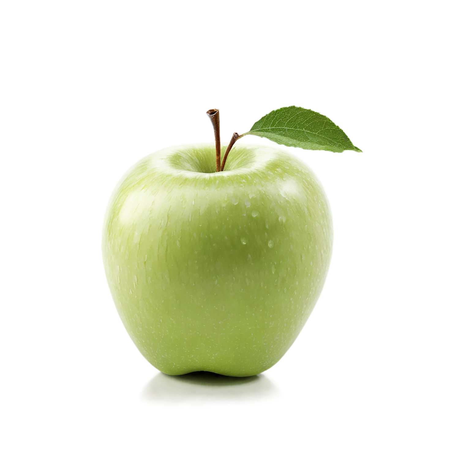 Green apple fruit isolated on transparent background #171