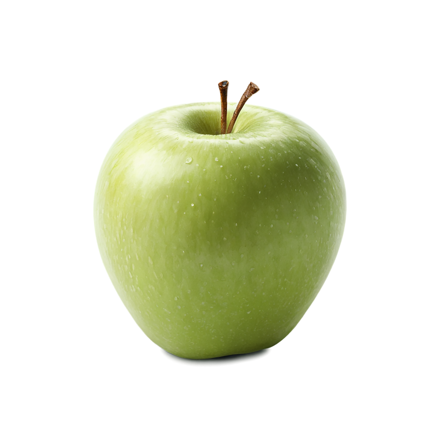 Green apple fruit isolated on transparent background #172