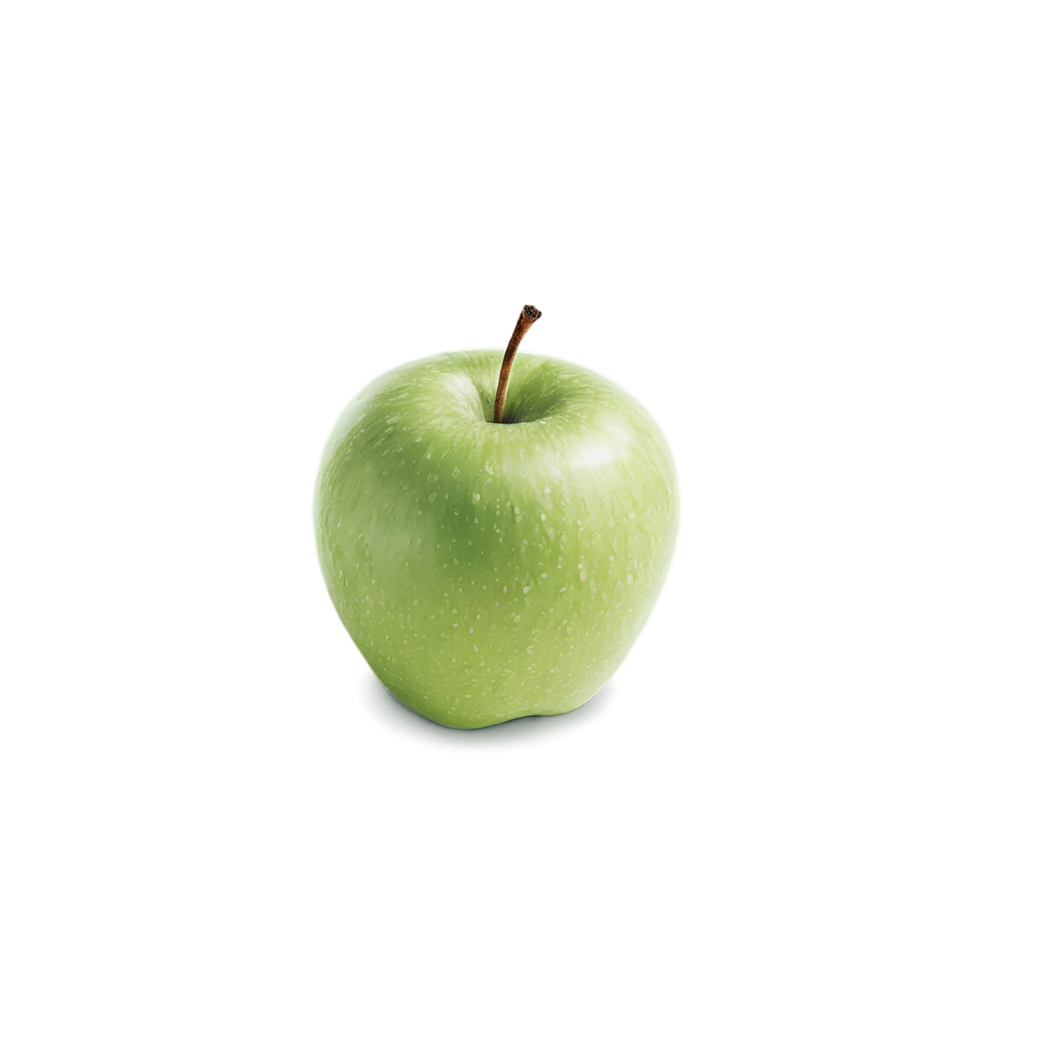 Green apple fruit isolated on transparent background #173