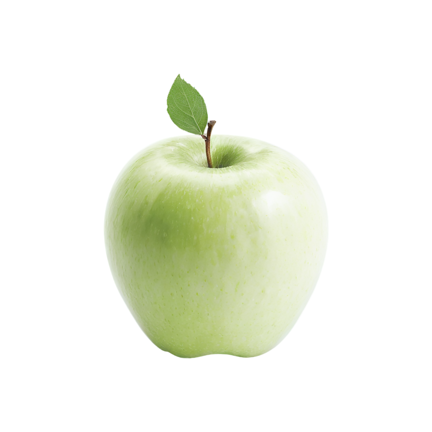 Green apple fruit isolated on transparent background #177