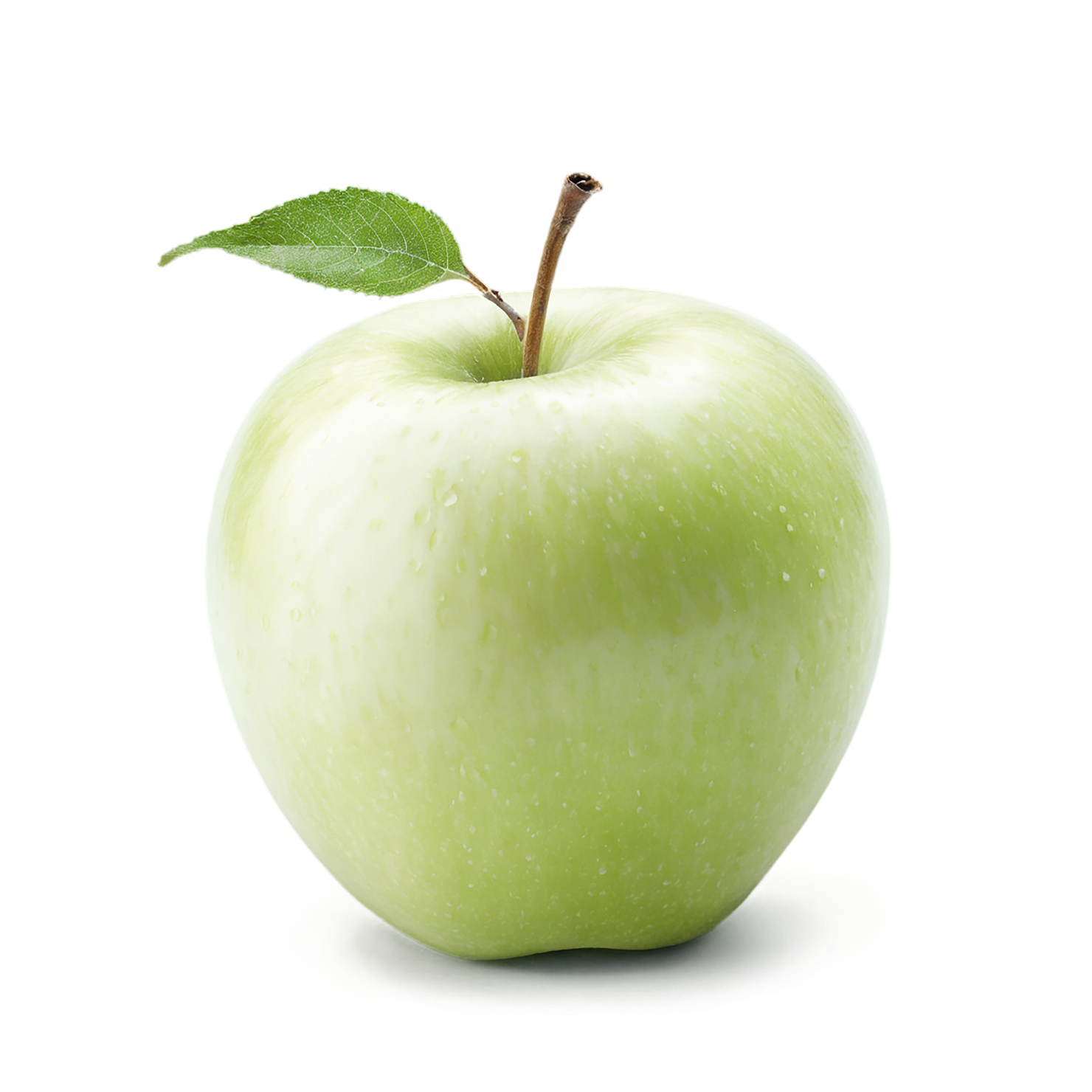 Green apple fruit isolated on transparent background #178