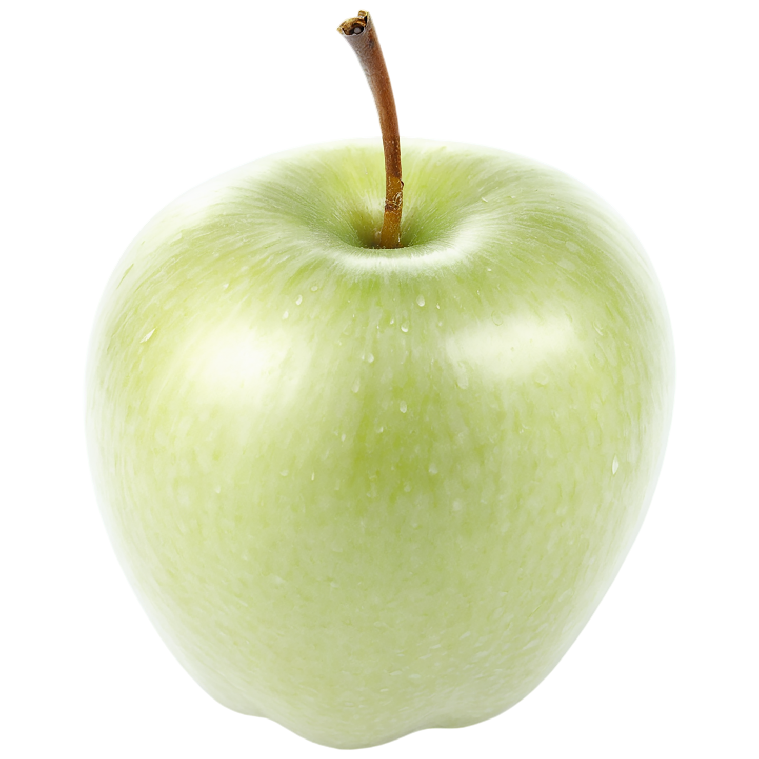 Green apple fruit isolated on transparent background #179
