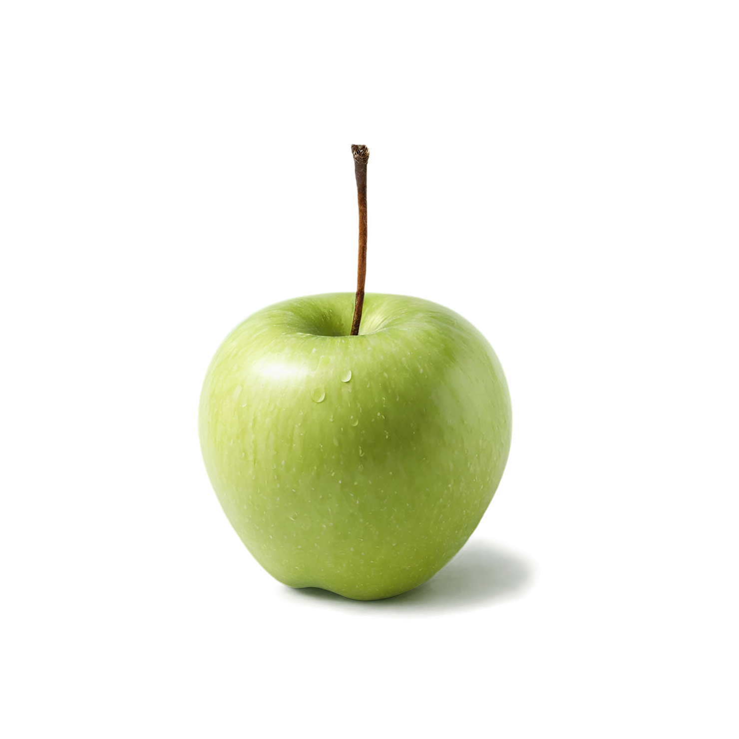 Green apple fruit isolated on transparent background #200