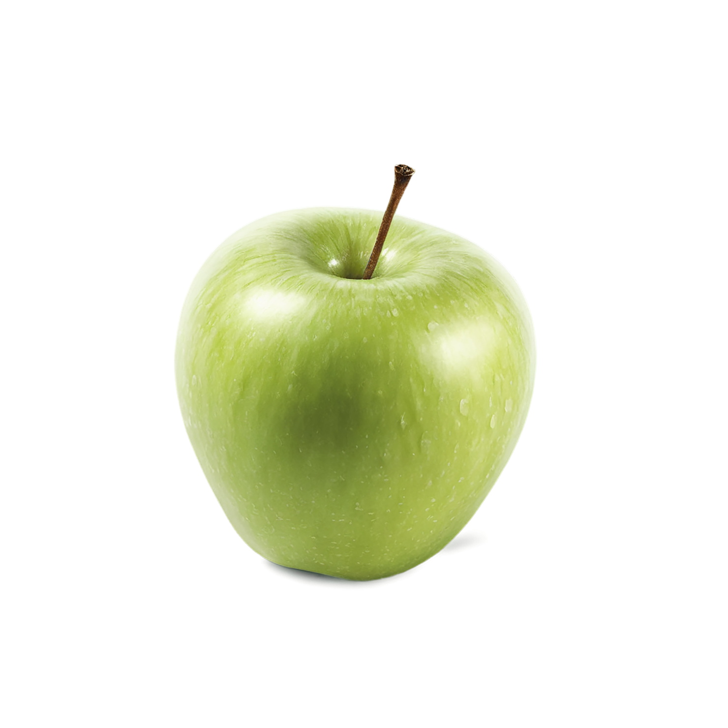 Green apple fruit isolated on transparent background #202