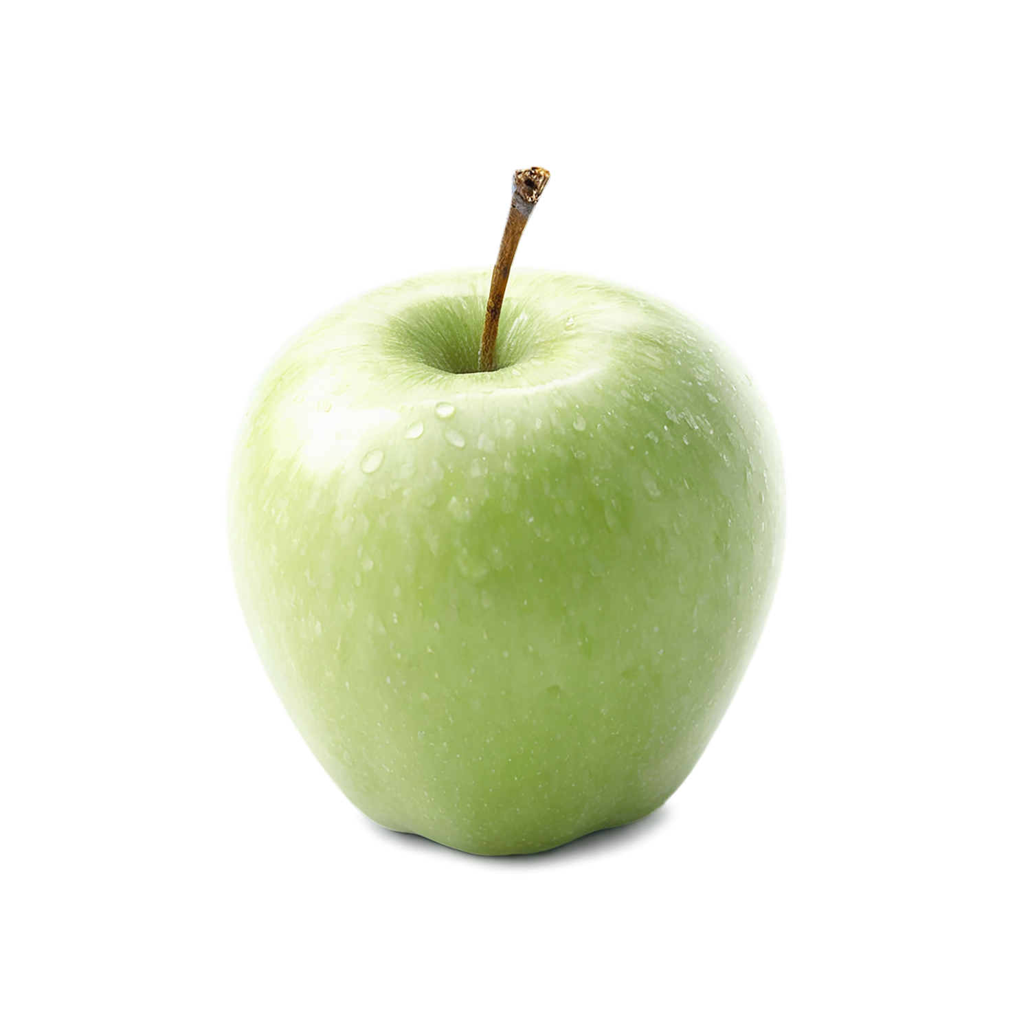 Green apple fruit isolated on transparent background #208