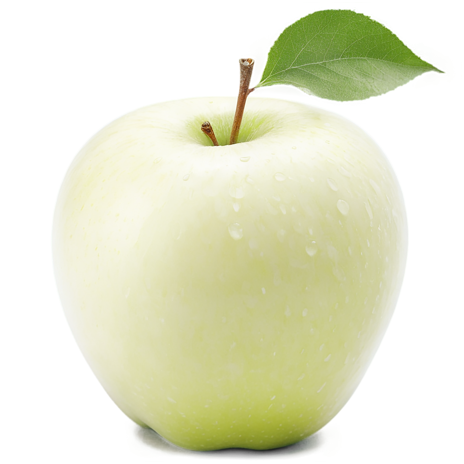 Green apple fruit isolated on transparent background #211