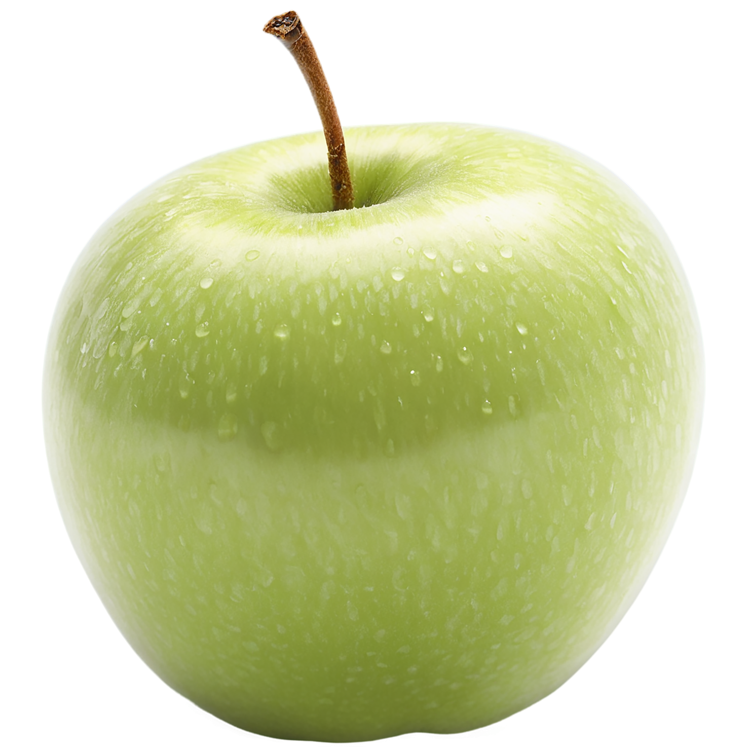 Green apple fruit isolated on transparent background #213