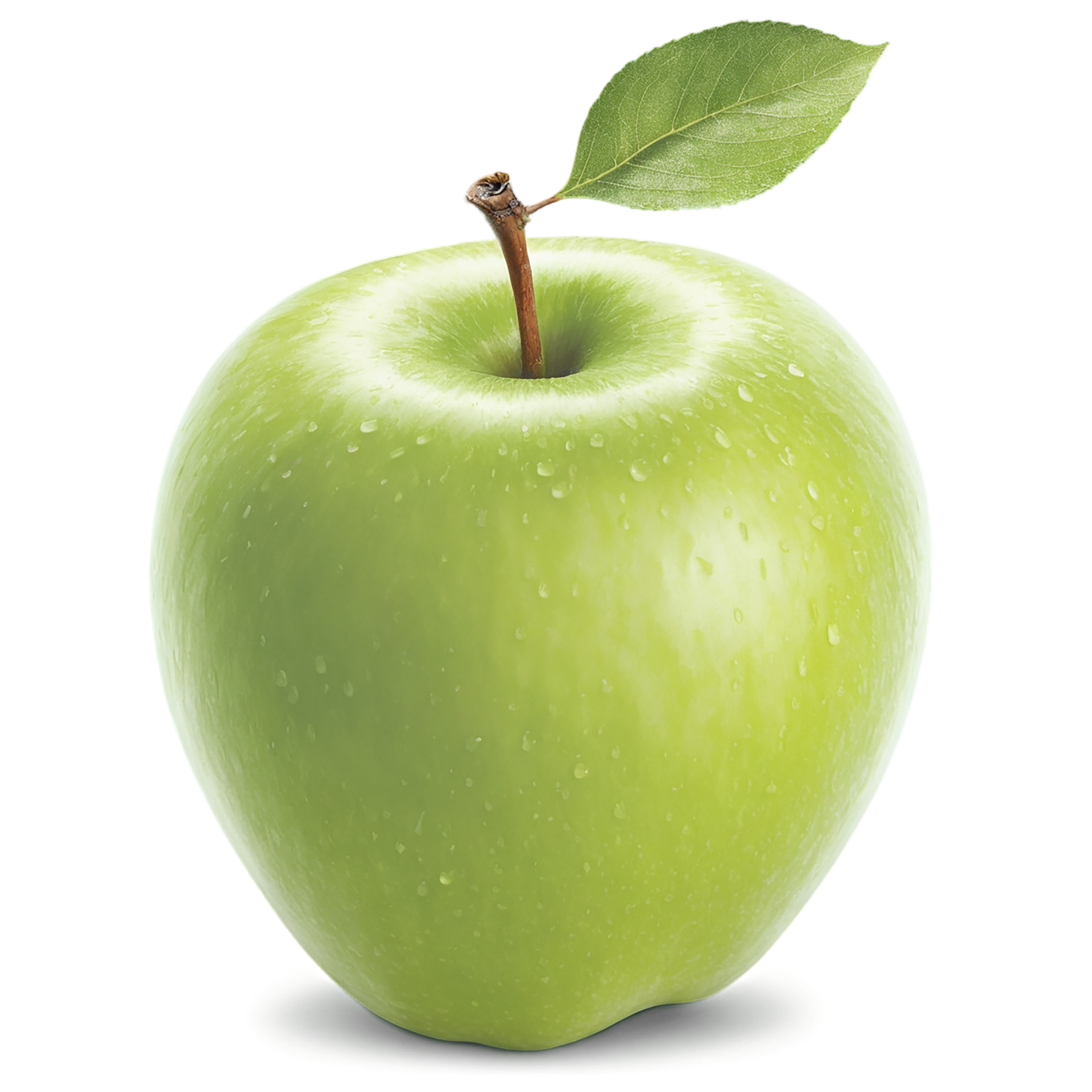 Green apple fruit isolated on transparent background #215