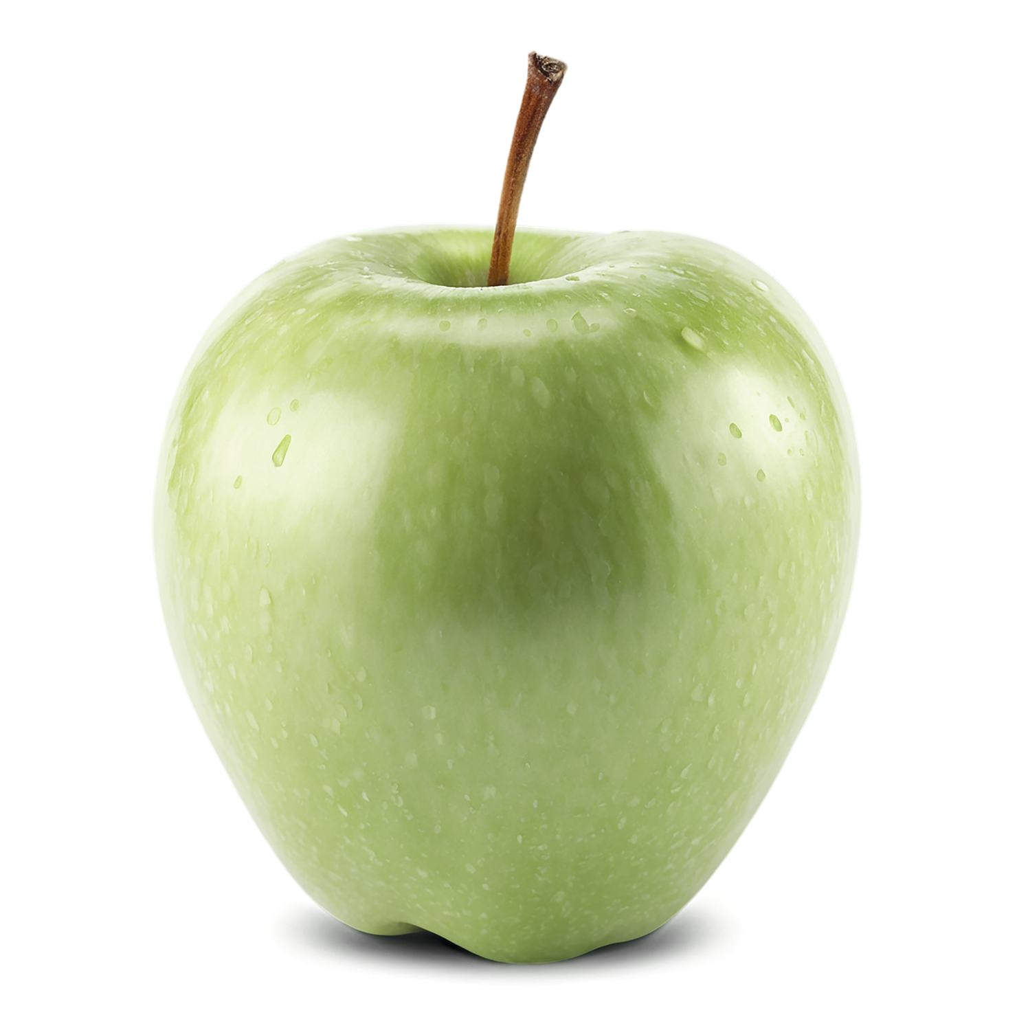 Green apple fruit isolated on transparent background #220