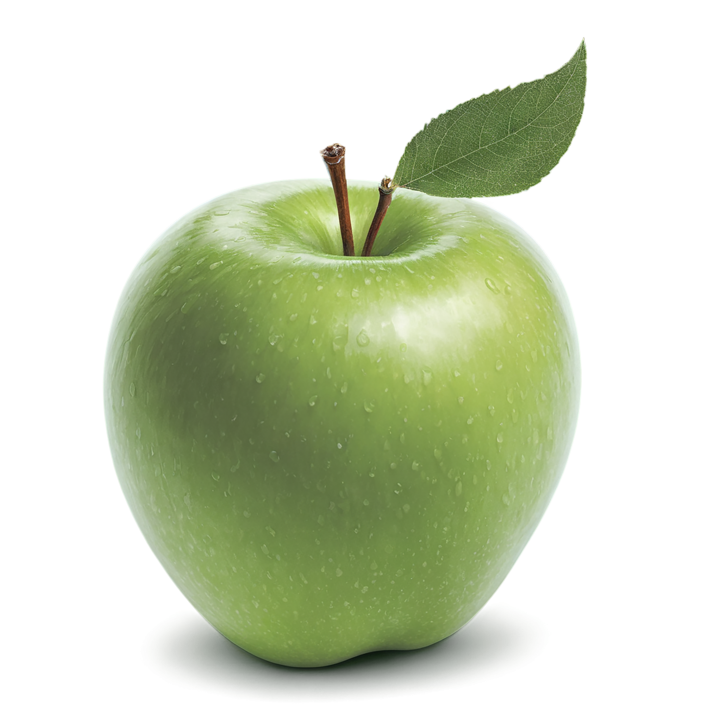 Green apple fruit isolated on transparent background #223