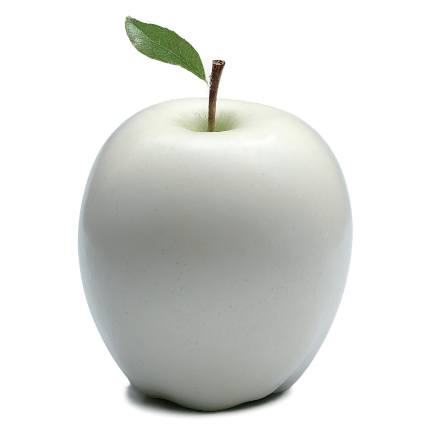 White apple fruit isolated on transparent background #224