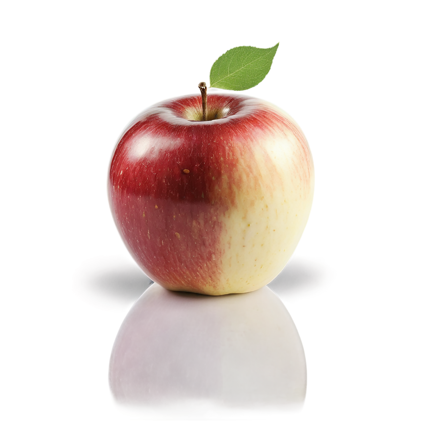 Red apple fruit isolated on transparent background #229