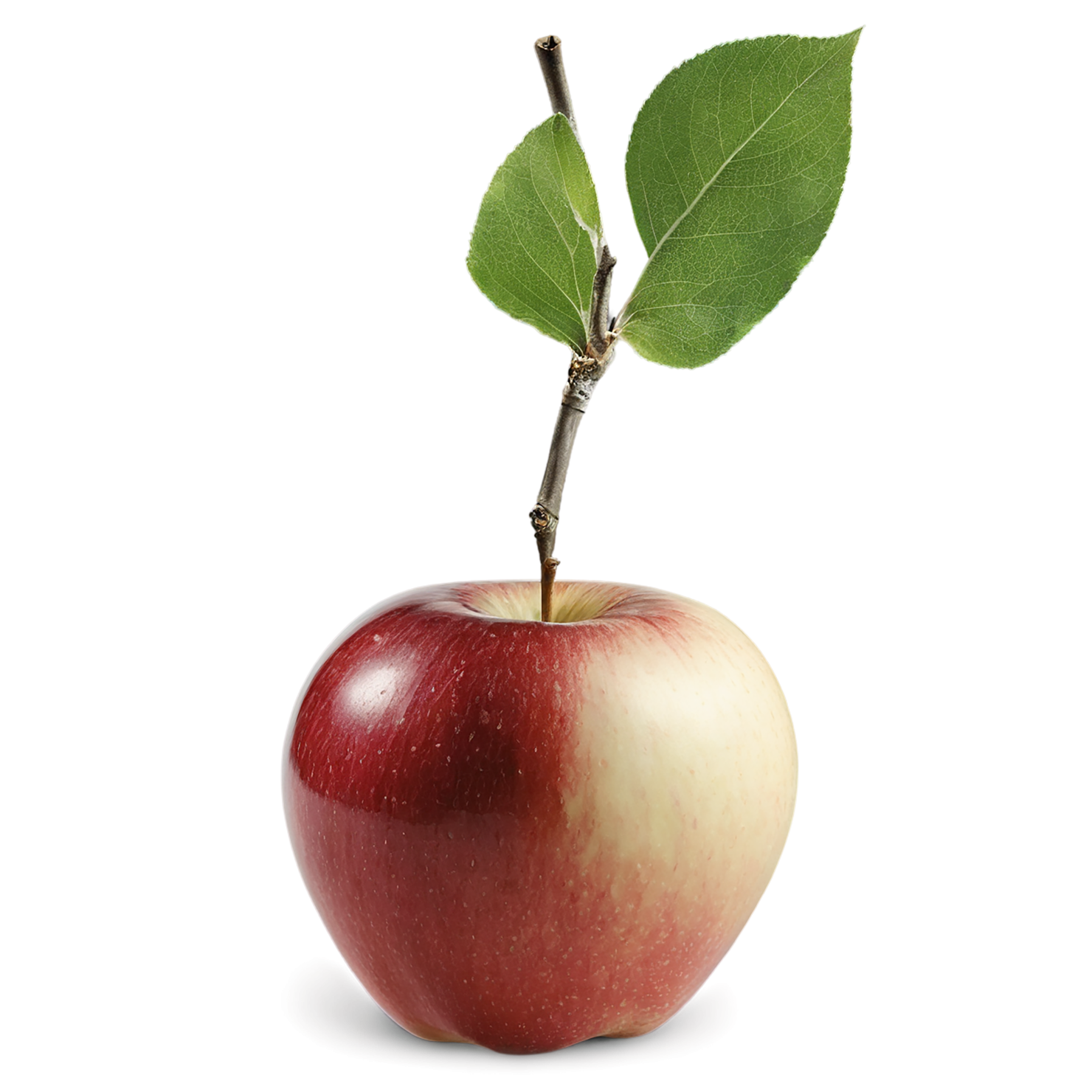 Red apple fruit isolated on transparent background #230