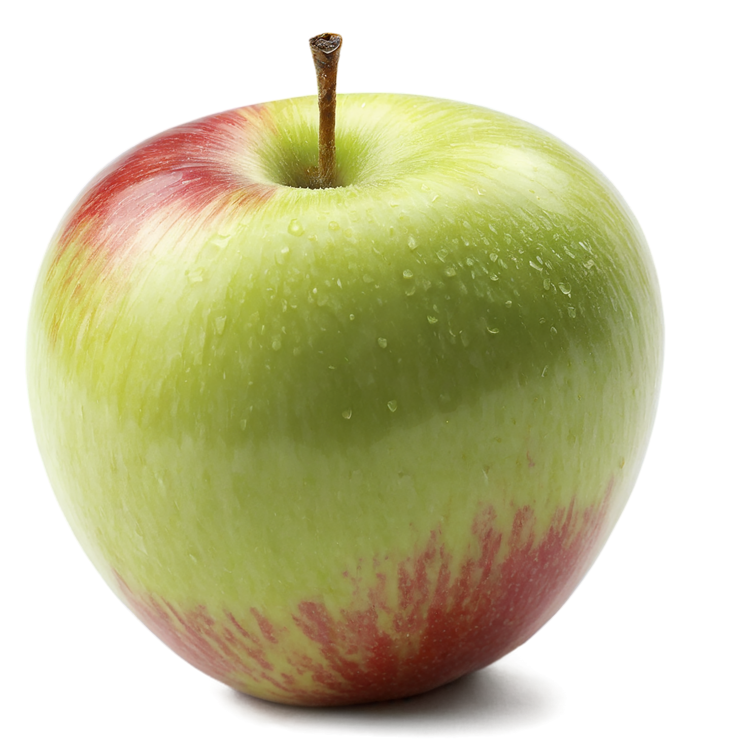 Red and green apple fruit isolated on transparent background #232