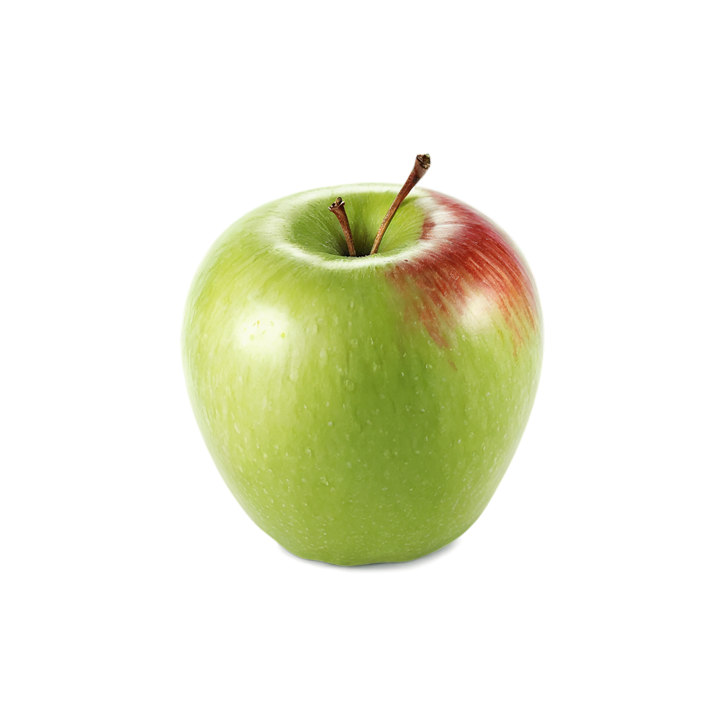 Red and green apple fruit isolated on transparent background #237