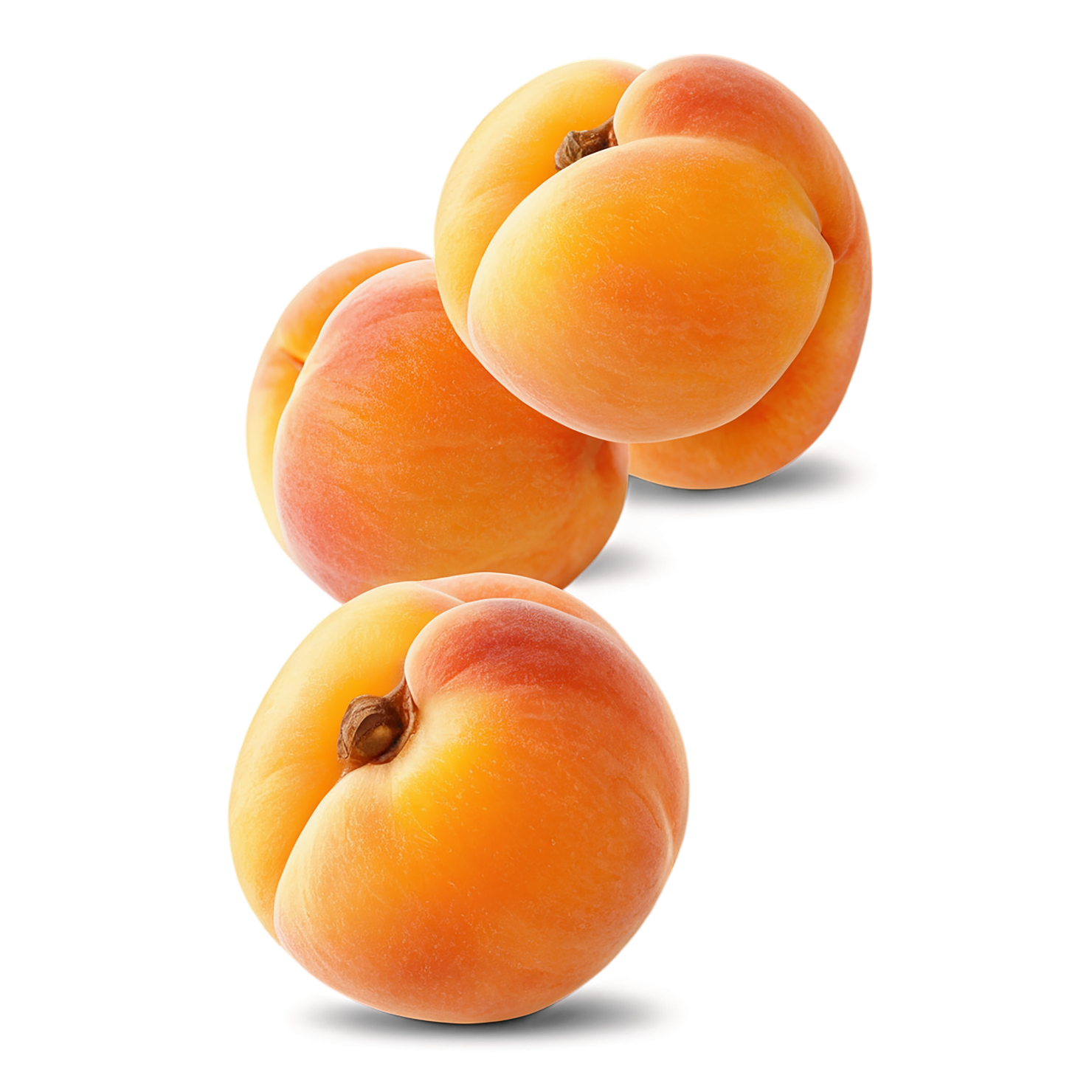 Apricot fruit isolated on transparent background #325
