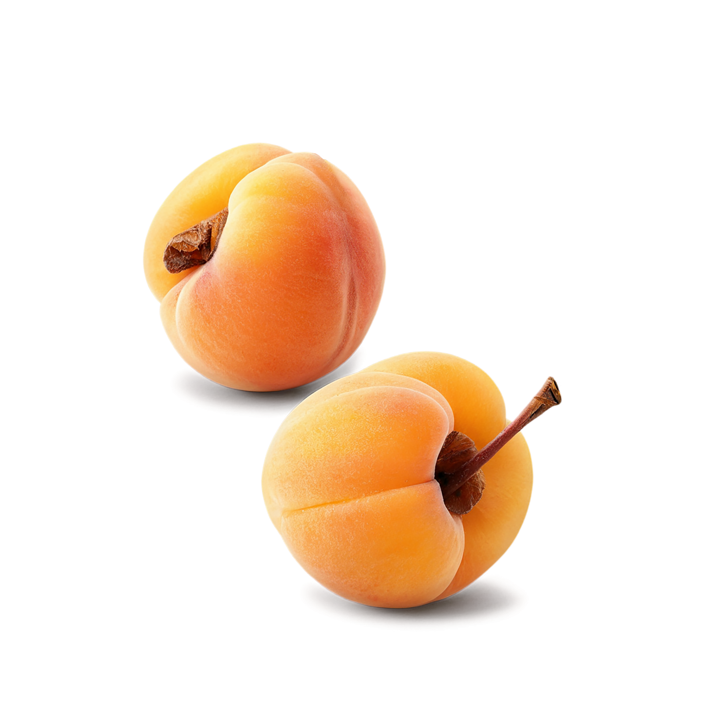 Apricot fruit isolated on transparent background #328