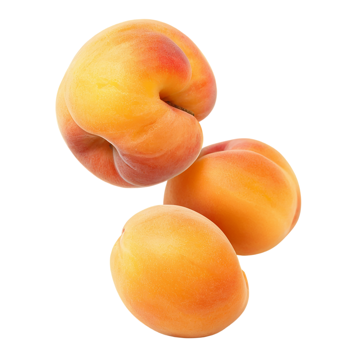 Apricot fruit isolated on transparent background #338