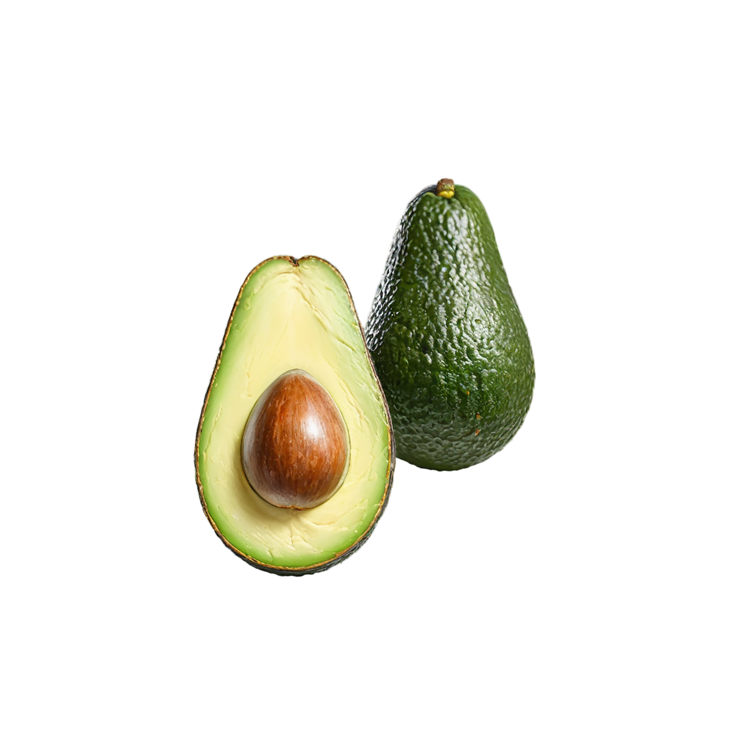 Avocado fruit isolated on transparent background #353
