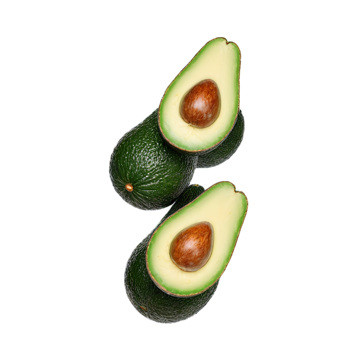 Avocado fruit isolated on transparent background #366