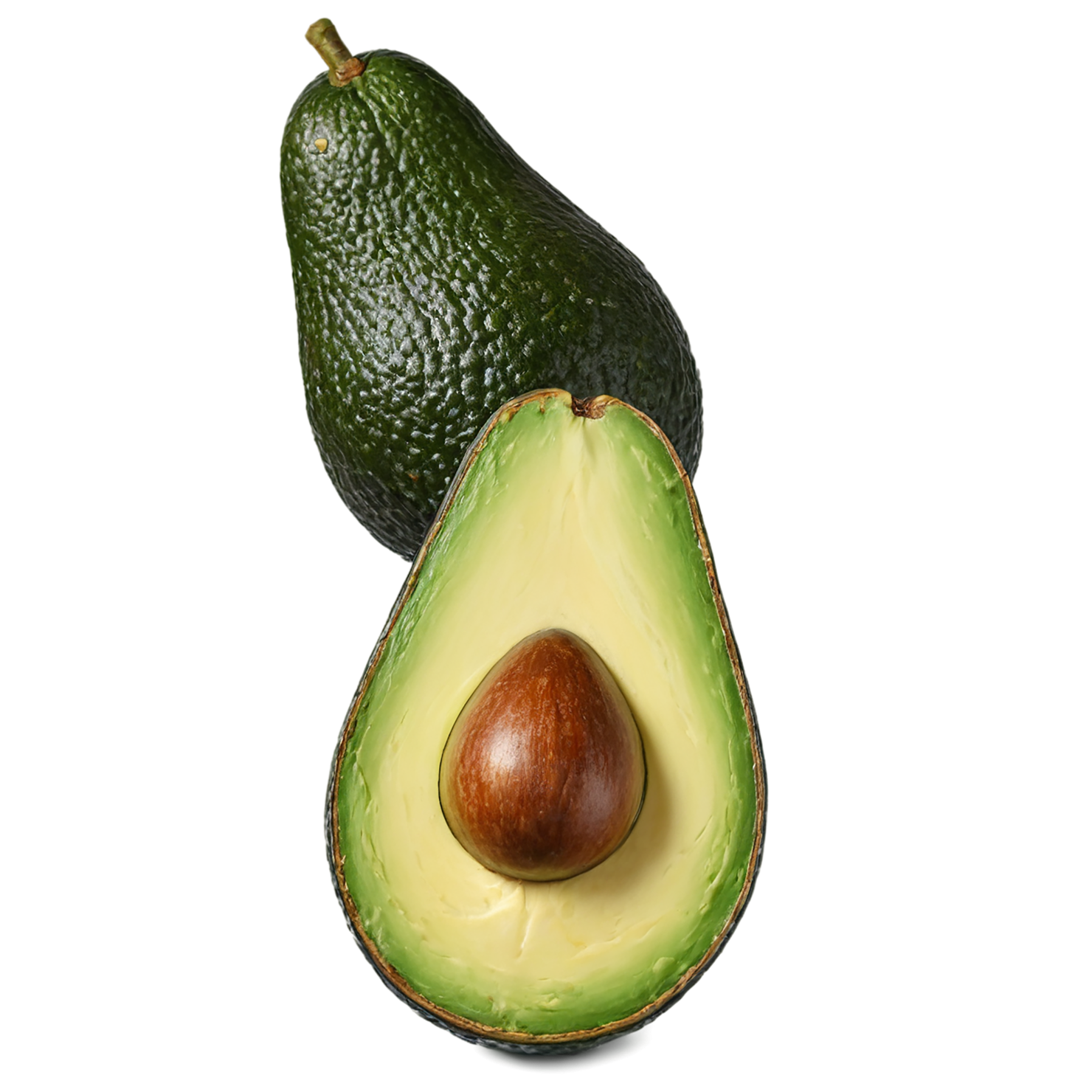 Avocado fruit isolated on transparent background #370
