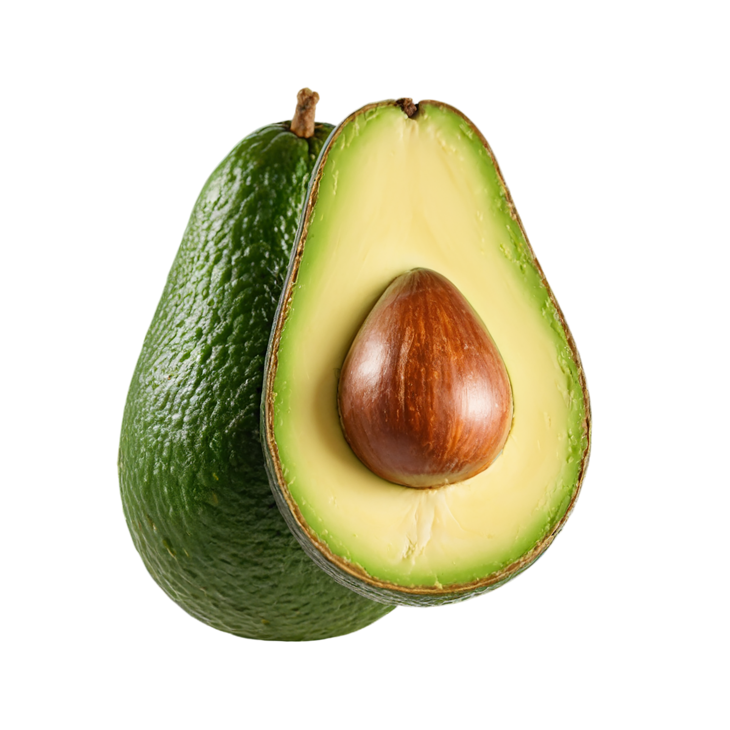 Avocado fruit isolated on transparent background #378
