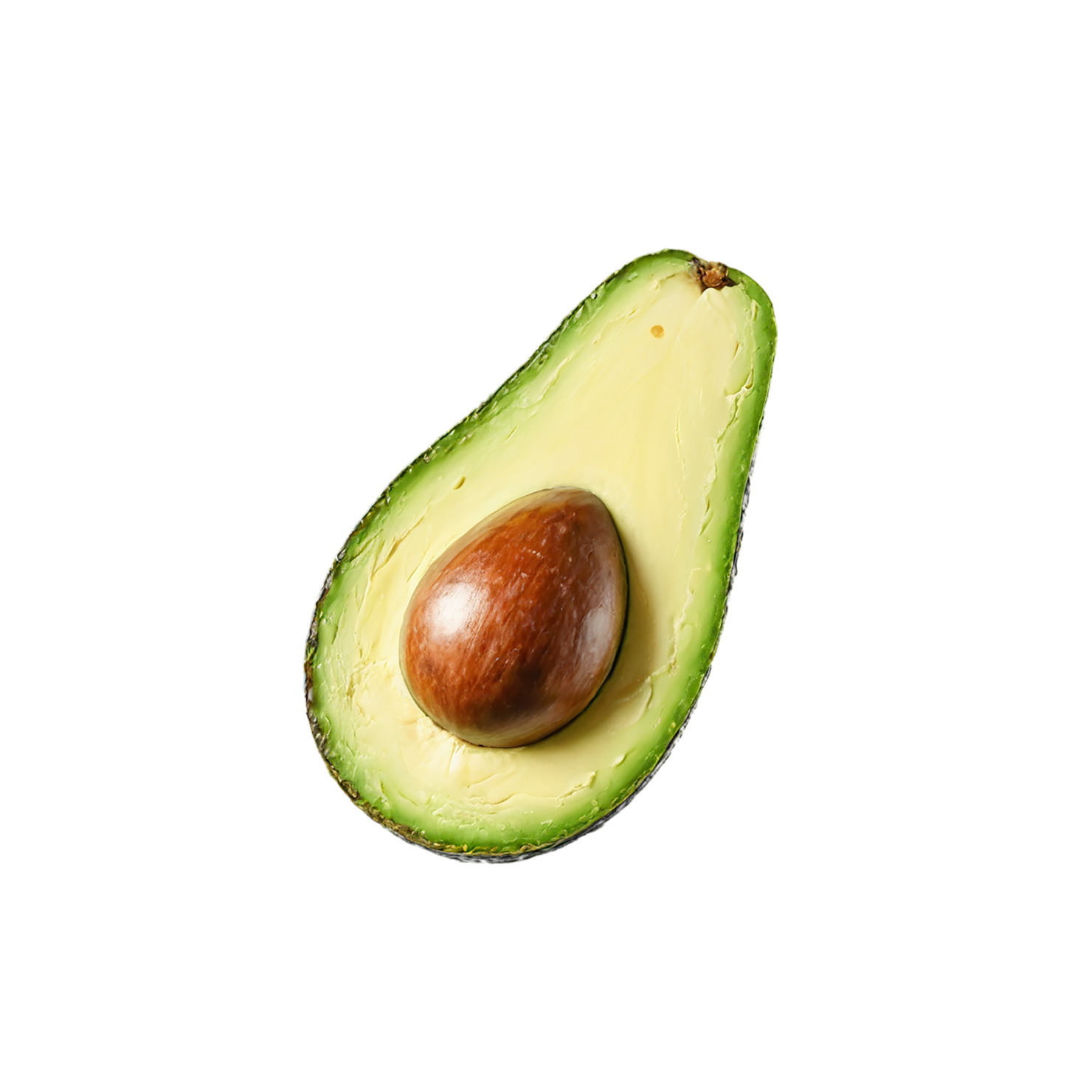 Avocado fruit isolated on transparent background #379