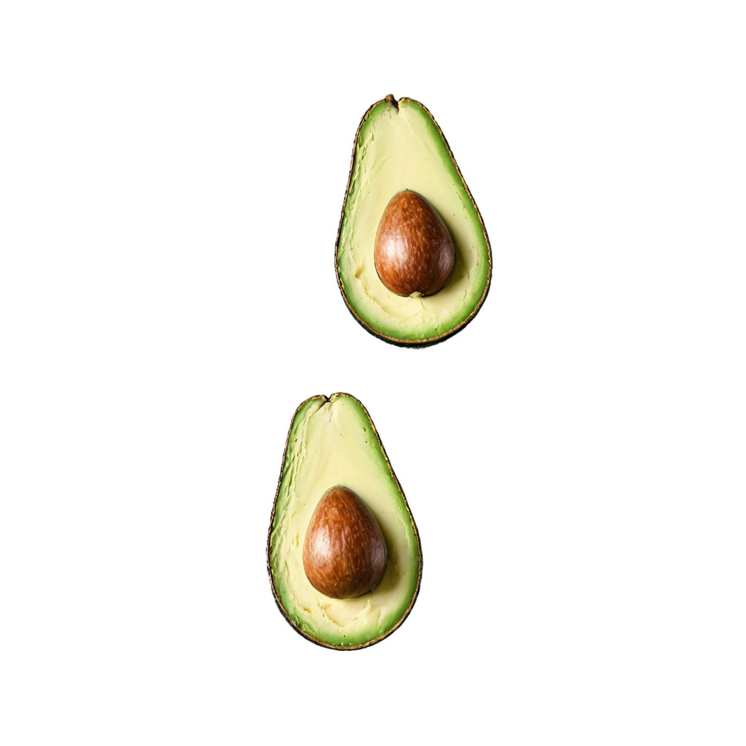 Avocado fruit isolated on transparent background #382