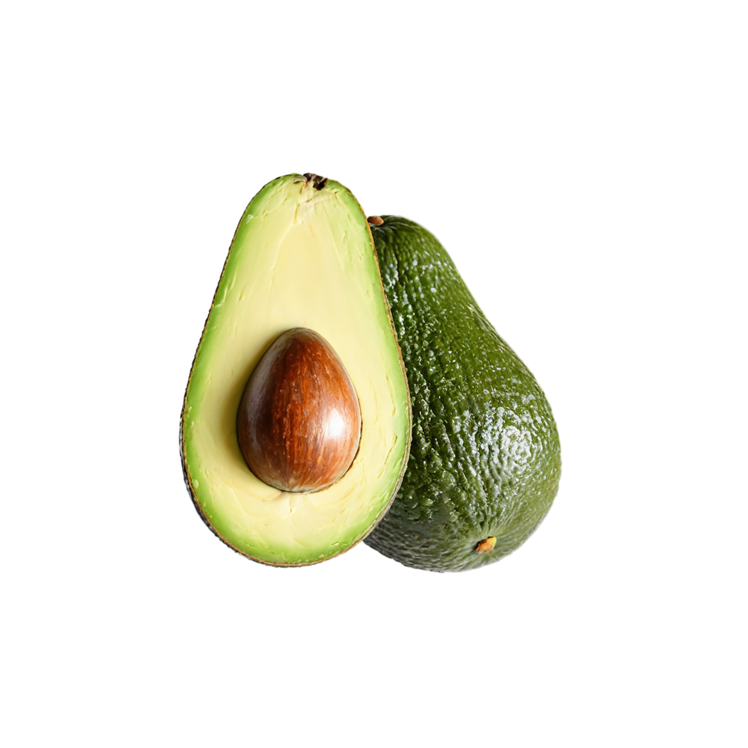 Avocado fruit isolated on transparent background #383