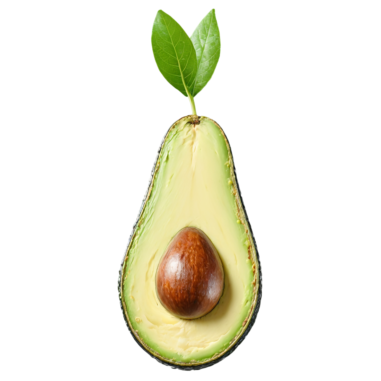 Avocado fruit isolated on transparent background #389