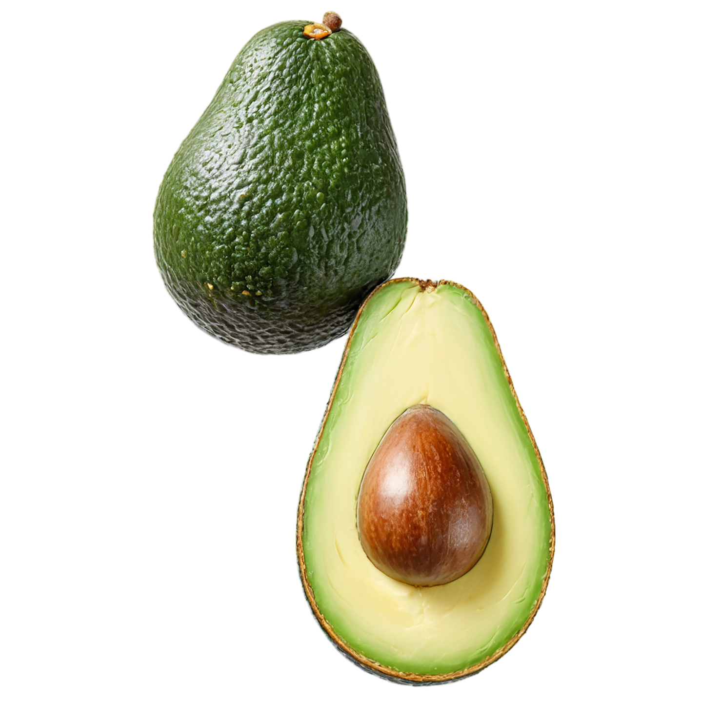 Avocado fruit isolated on transparent background #396
