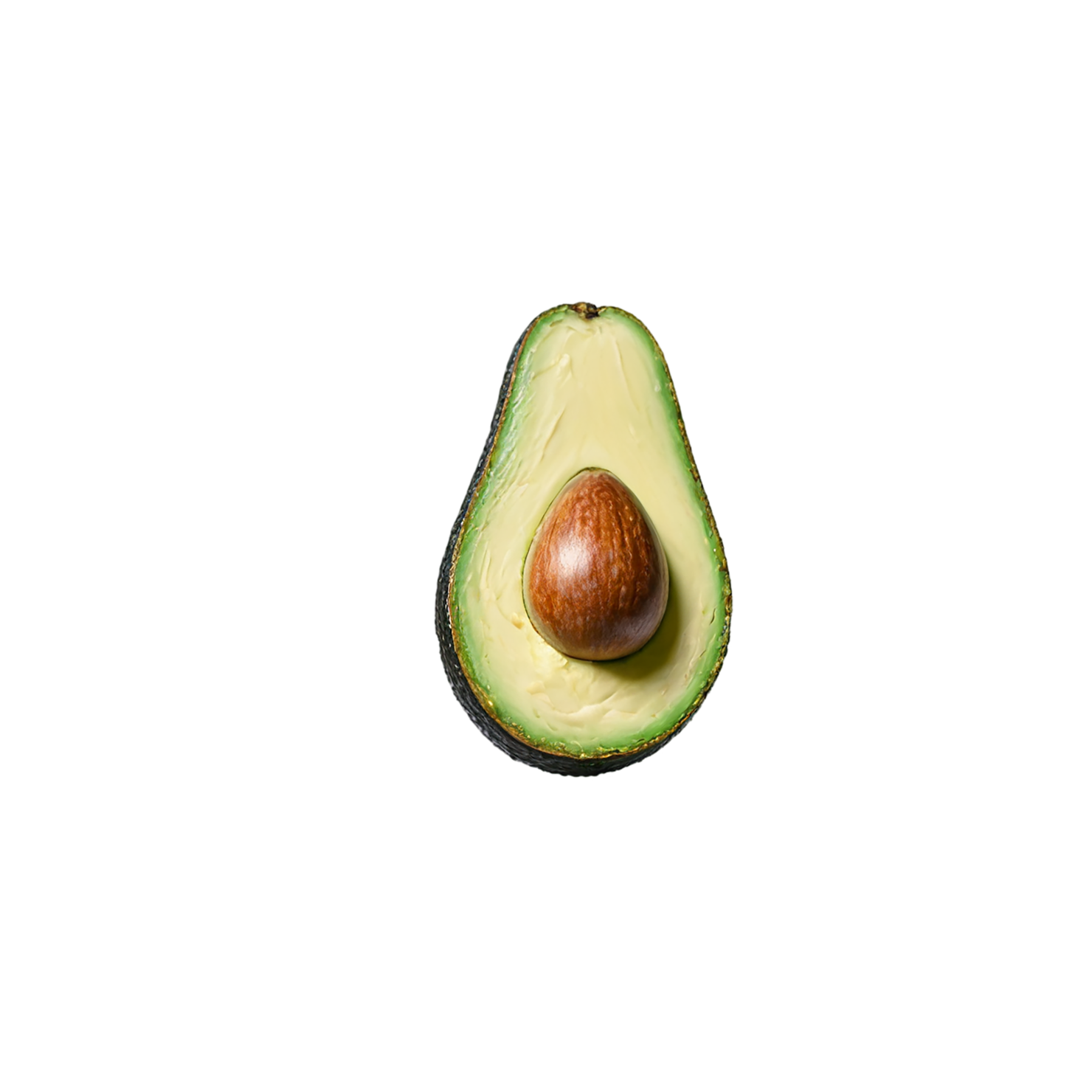 Avocado fruit isolated on transparent background #404