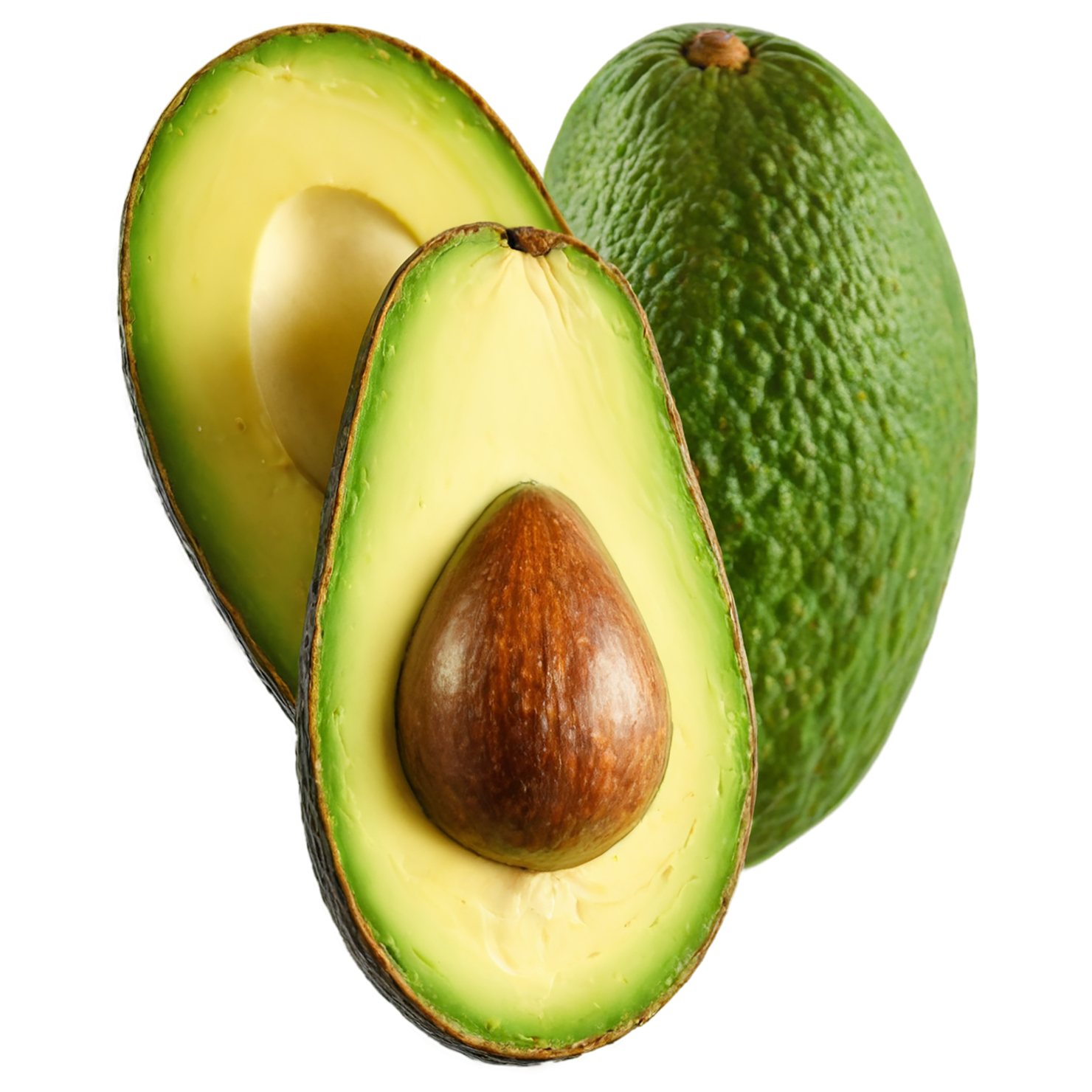 Avocado fruit isolated on transparent background #411