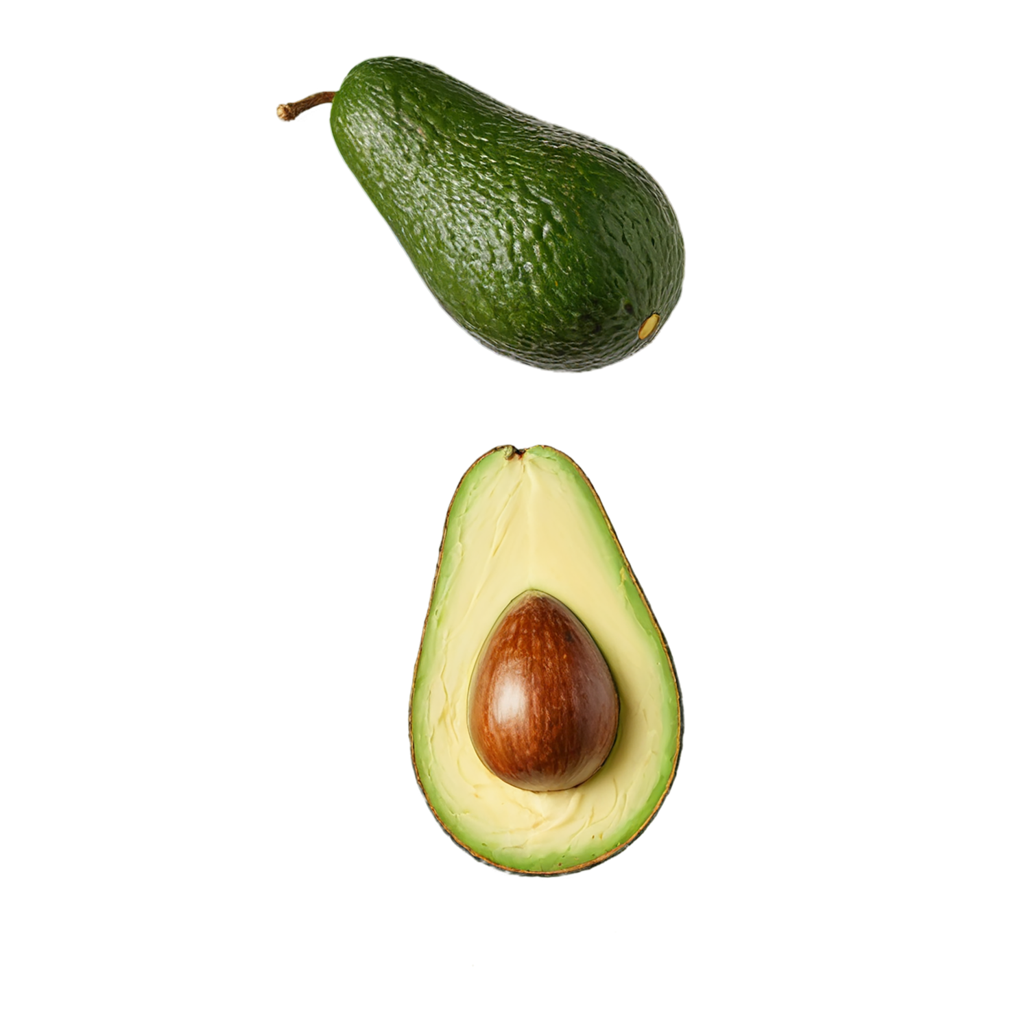 Avocado fruit isolated on transparent background #438