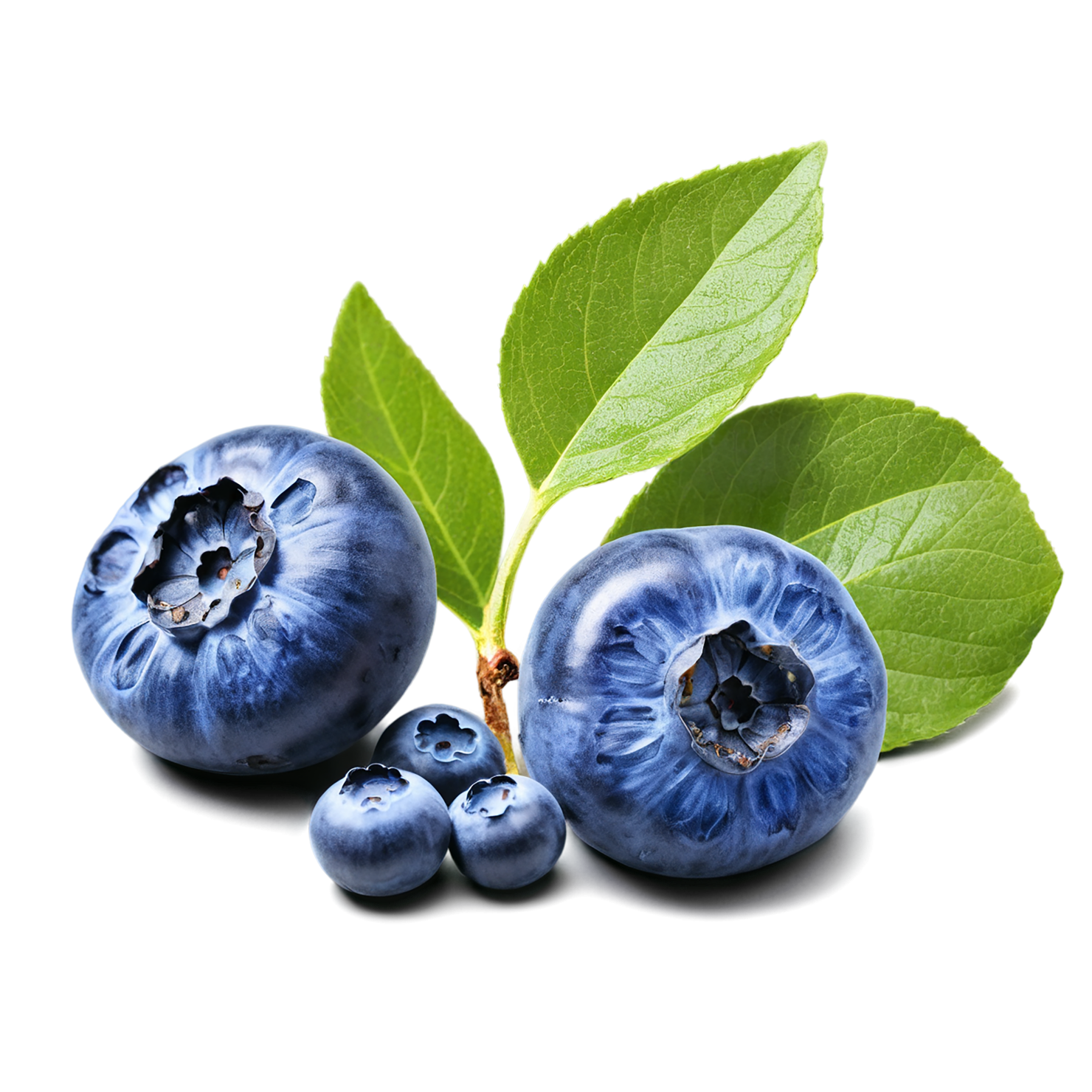 Blueberry fruit isolated on transparent background #501