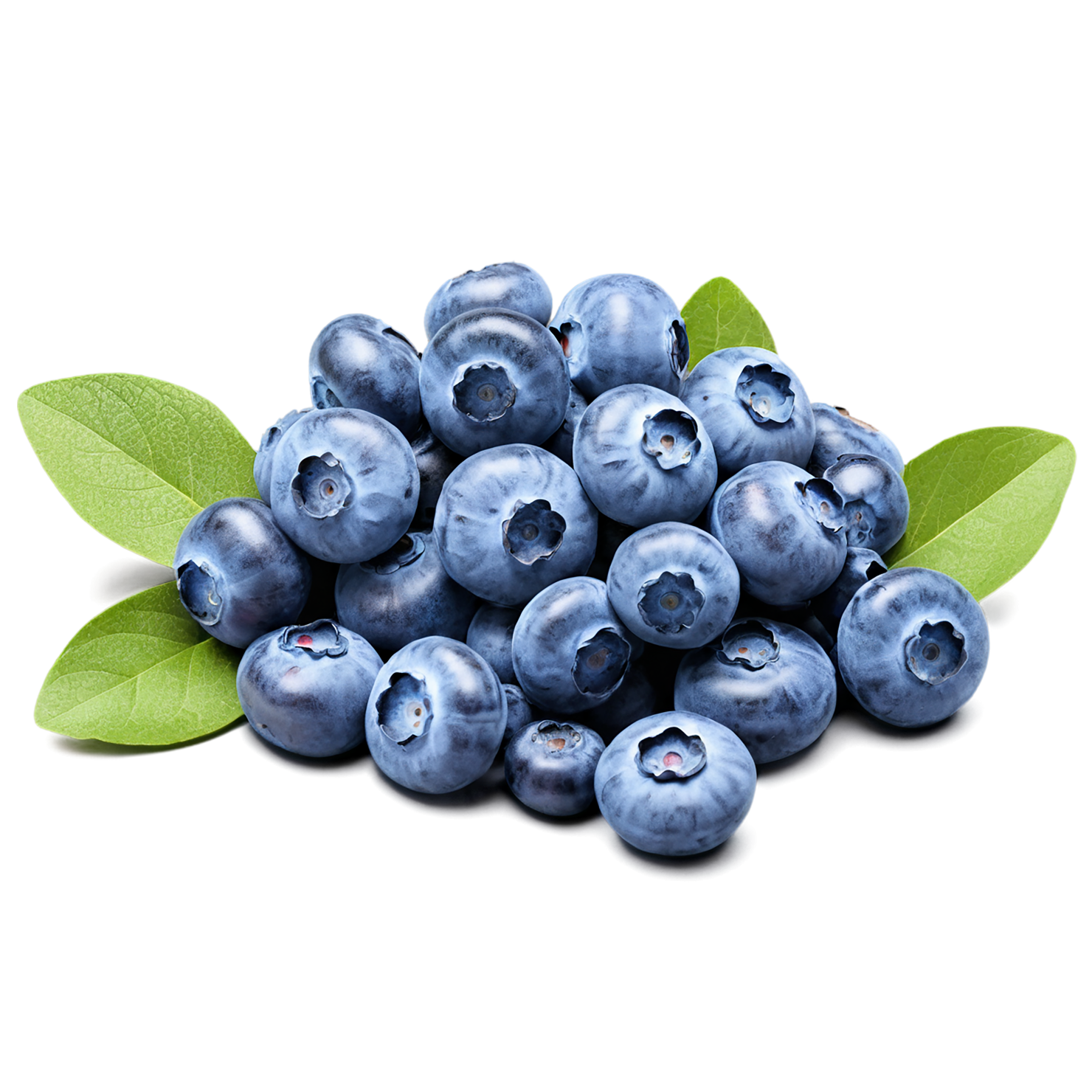 Blueberry fruit isolated on transparent background #503