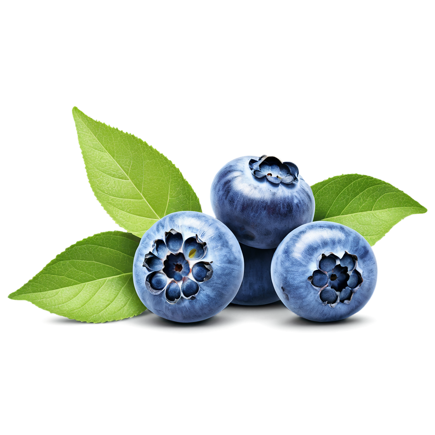 Blueberry fruit isolated on transparent background #524
