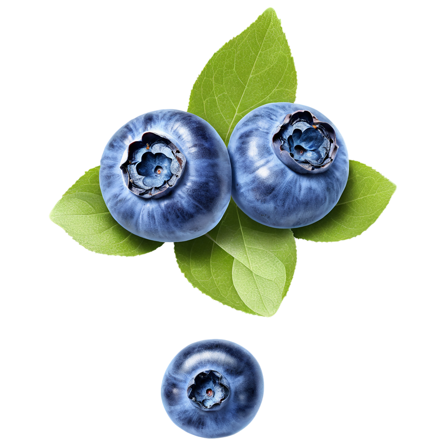Blueberry fruit isolated on transparent background #533