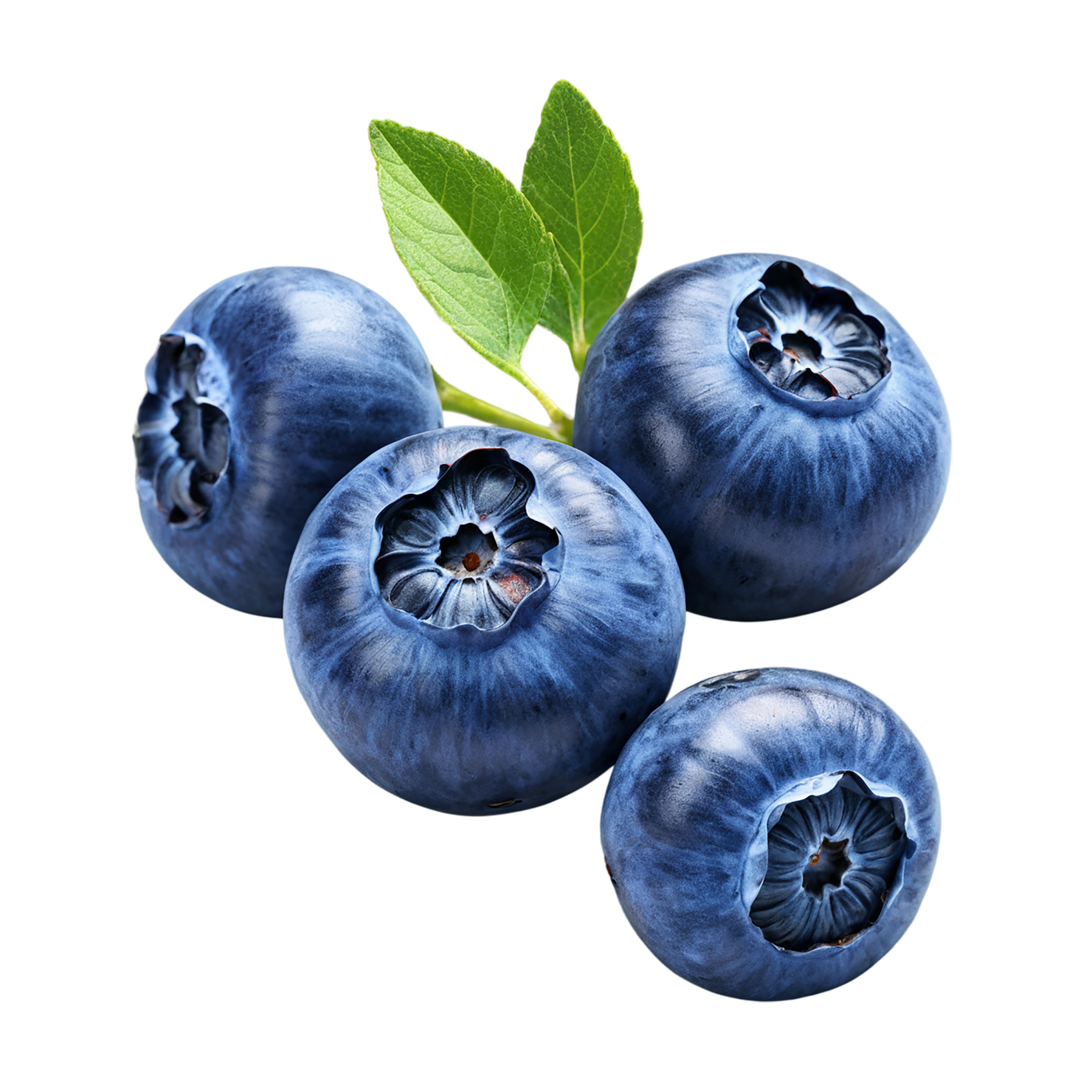 Blueberry fruit isolated on transparent background #534