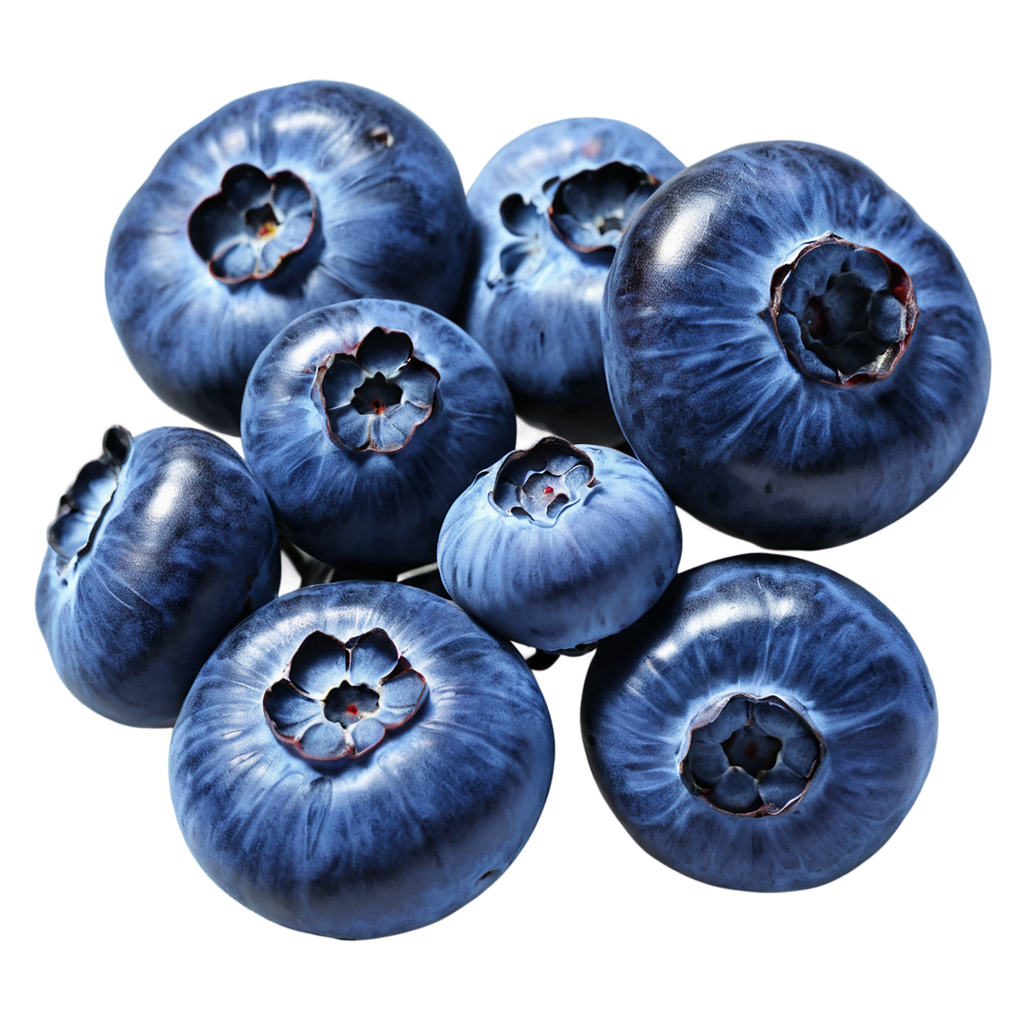 Blueberry fruit isolated on transparent background #545
